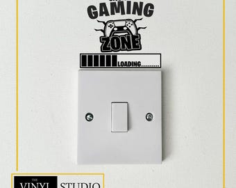 Gamer Light Switch Decal - Gaming Room Vinyl Wall Sticker