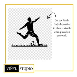 Fußballspieler Lichtschalter Aufkleber | Jugendzimmer Vinyl Wand Kunst | Matte Oberfläche | Verschiedene Farben Bild 6