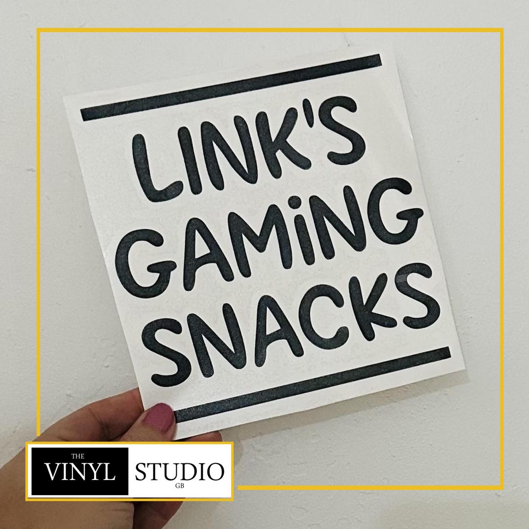Personalized Gaming Snacks Vinyl Decal Sticker – Gamer Gift - Etsy