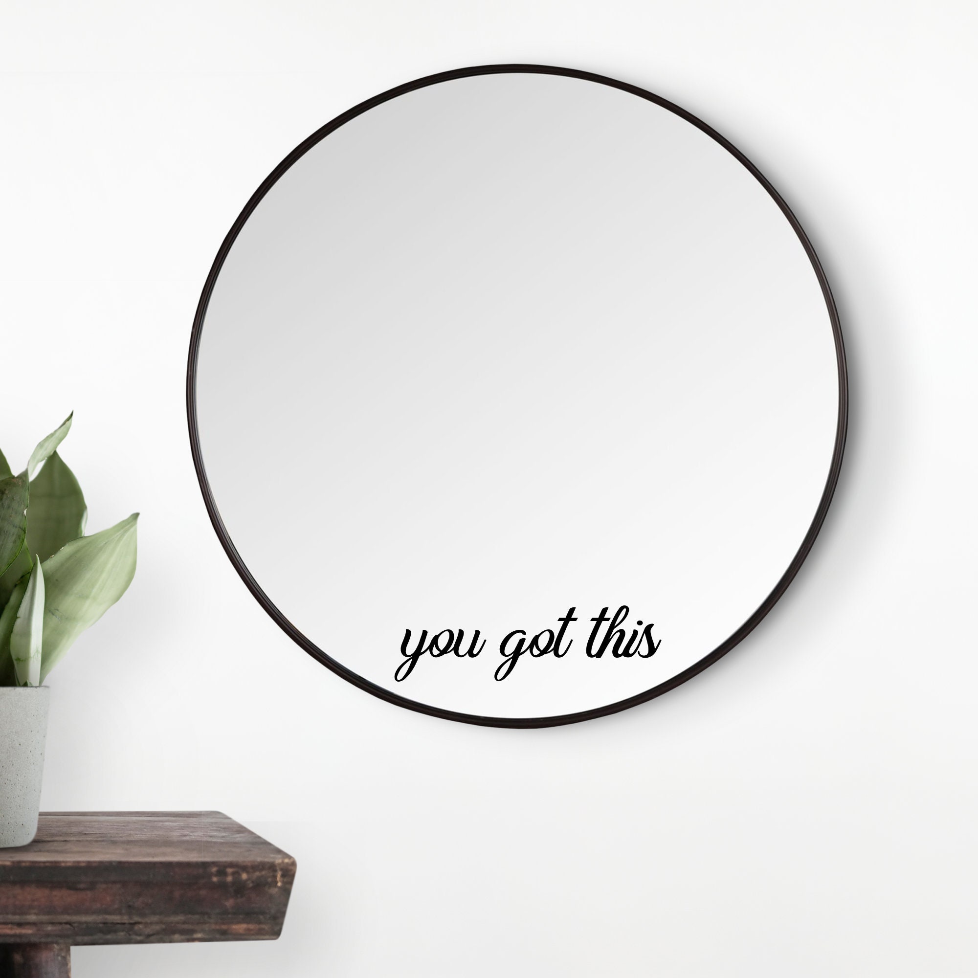 Mirror Sticker Vinyl Decal Sticker Personalised Gift Etsy UK