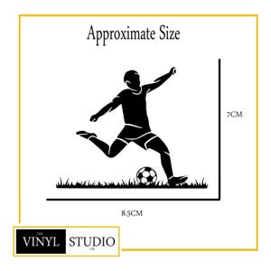 Fußballspieler Lichtschalter Aufkleber | Jugendzimmer Vinyl Wand Kunst | Matte Oberfläche | Verschiedene Farben Bild 5