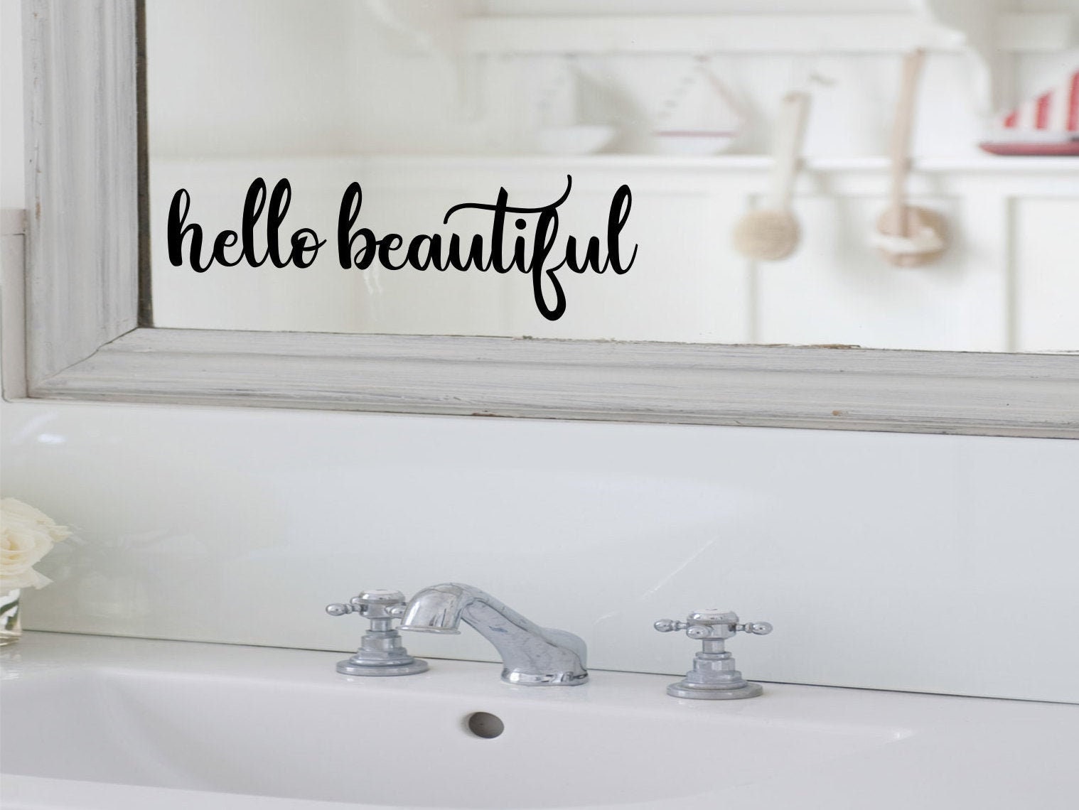 Mirror Sticker Vinyl Decal Sticker Personalised Gift Etsy