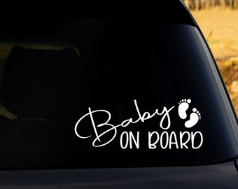 Baby On Board Car Sticker - Child On Board - Babies On Board - Children On Board - Vinyl Decal