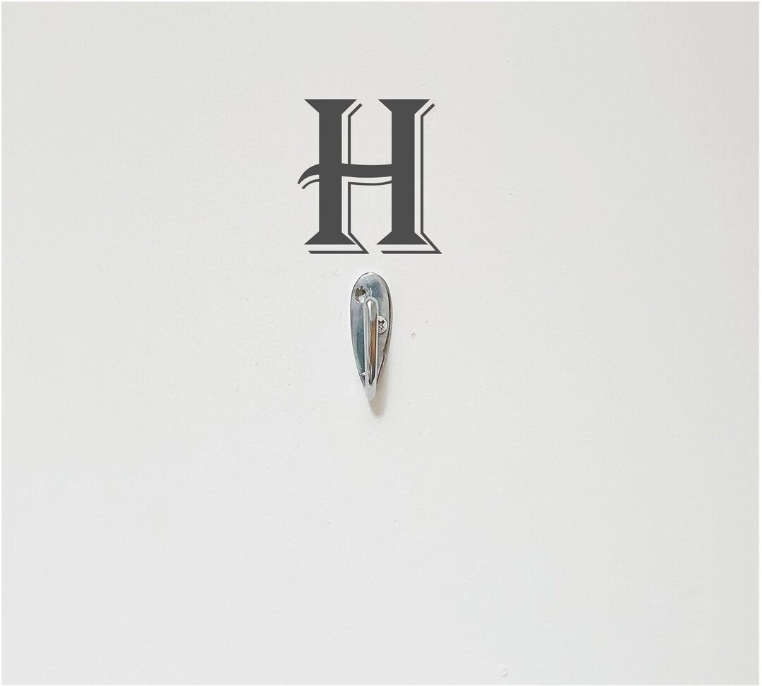 Letter Wall Decal Create Your Own Personalised Hook DIY Hook Decal
