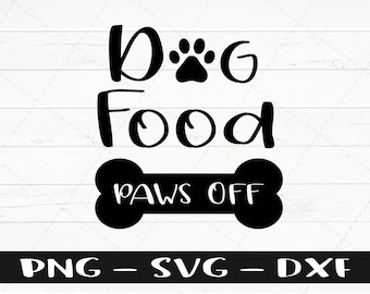 Comida para perros SVG - Descarga digital - Uso comercial SVG