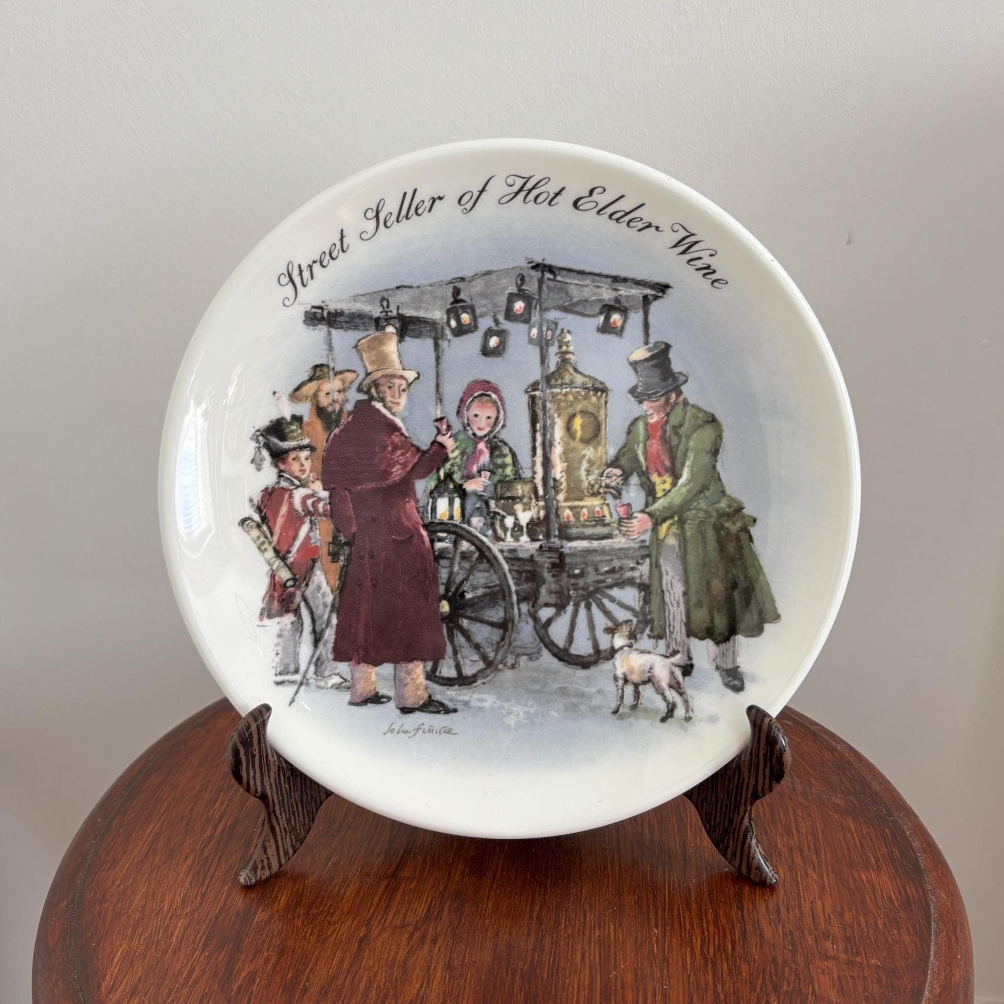 Wedgwood Collector Plate | Street Seller of Hot Elder Wine, 1986