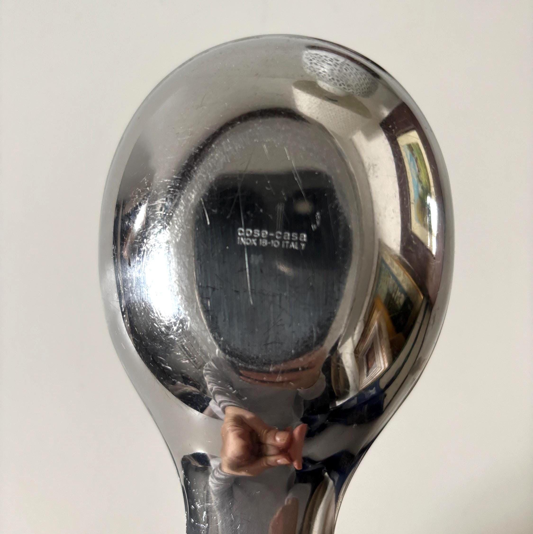 Cose Casa INOX 18/10 Stainless Steel Spoon Rest - Modern Italian Kitchenware