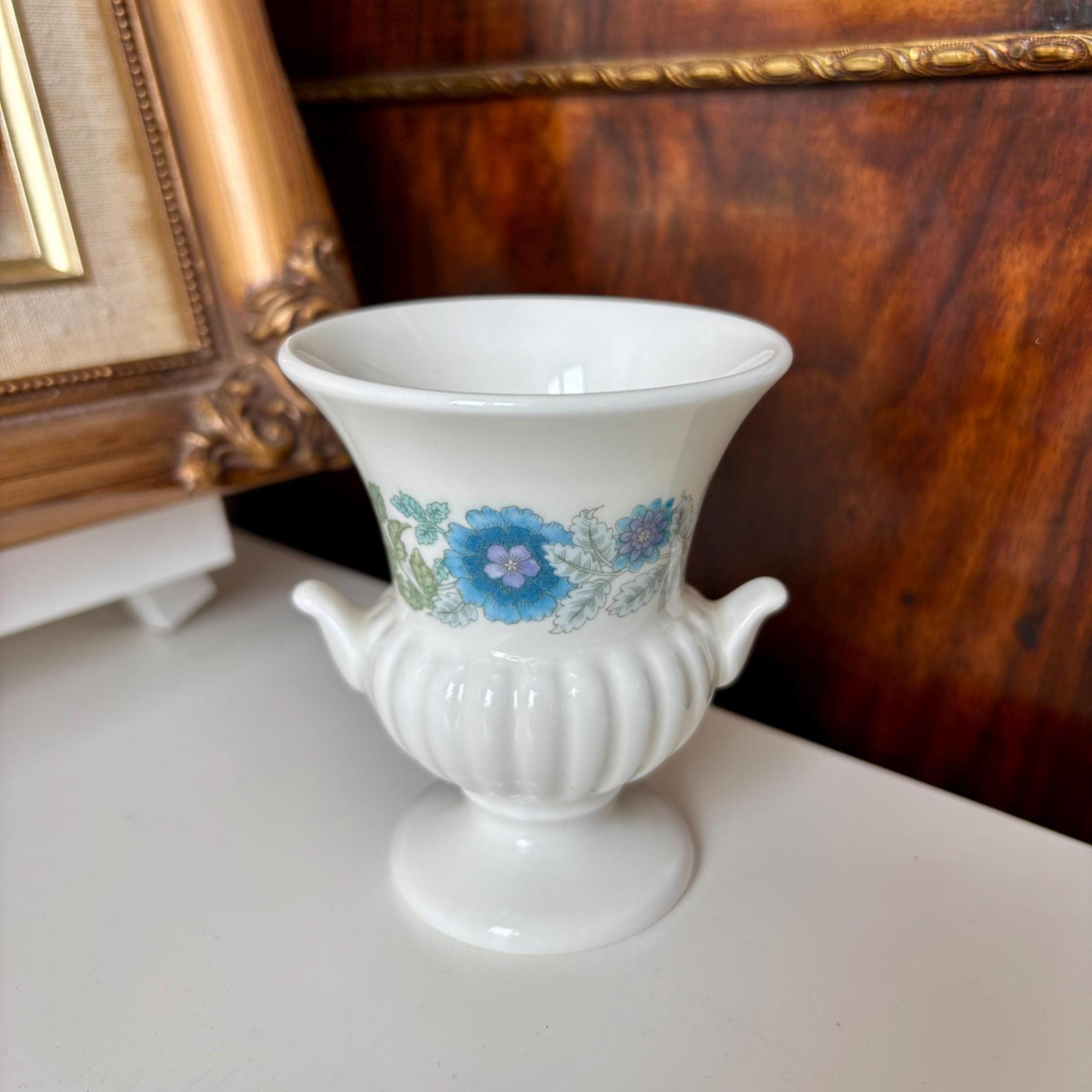 Miniature Vintage Clementine Bone China Urn Vase | Created by Wedgwood | Collectible Bud Vase