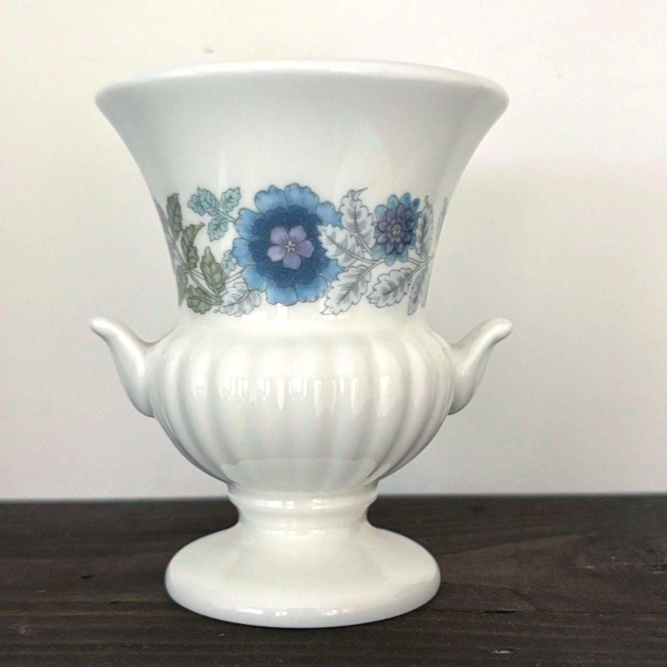 Miniature Vintage Clementine Bone China Urn Vase | Created by Wedgwood | Collectible Bud Vase