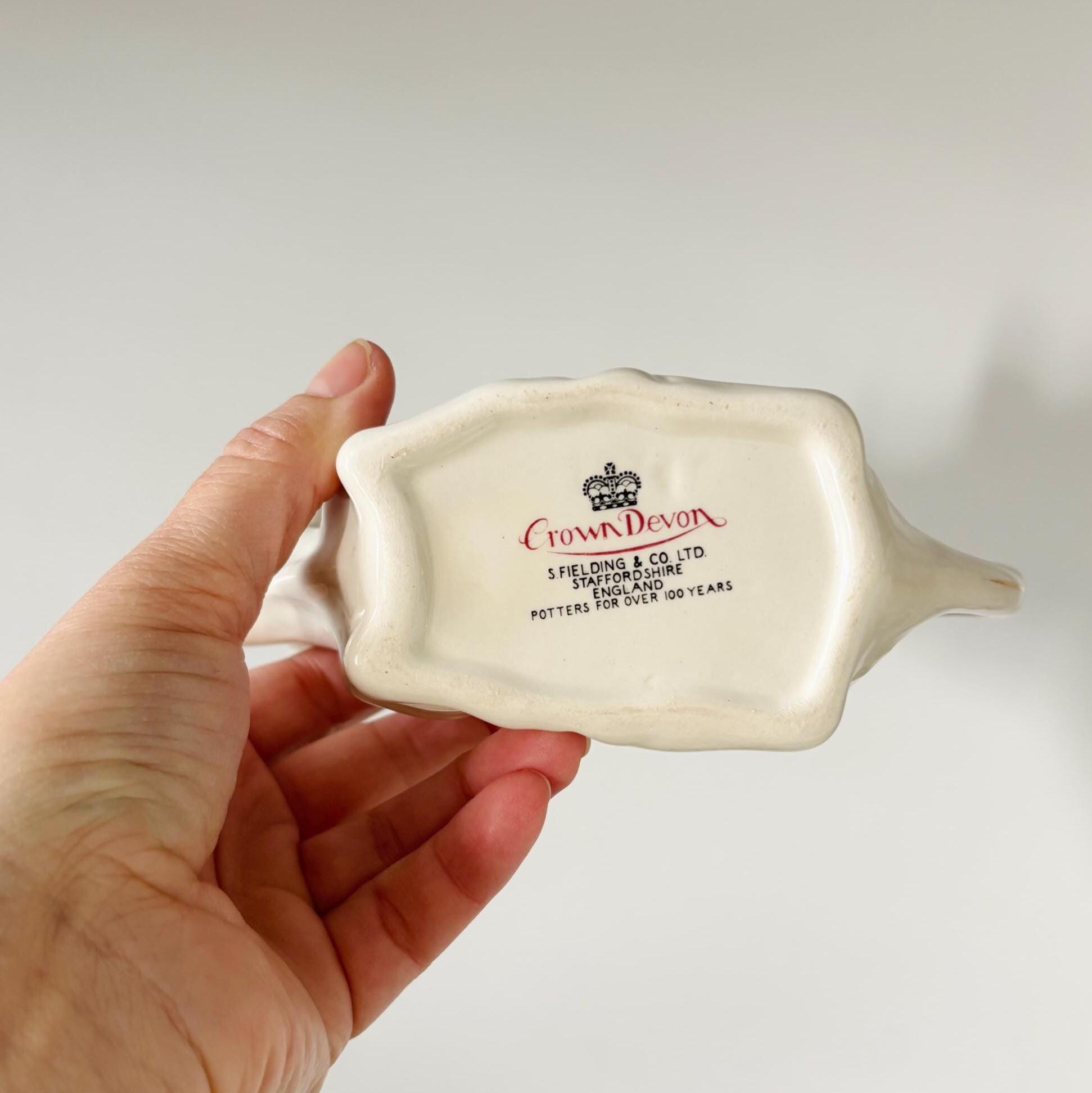Vintage Crown Devon Cow Creamer Nursery Rhyme Milk Jug