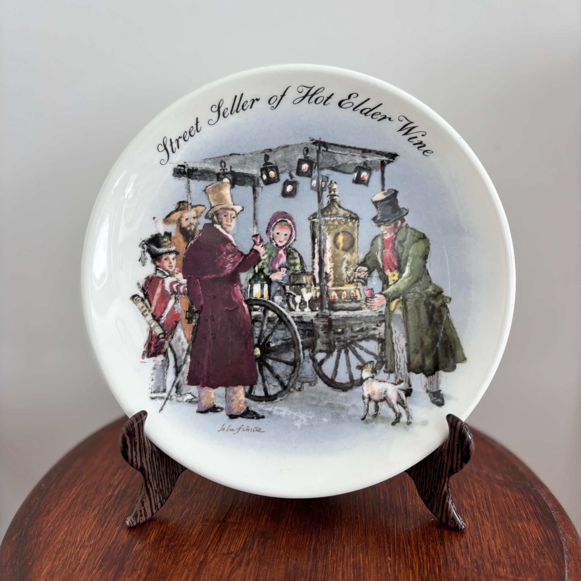 Wedgwood Collector Plate | Street Seller of Hot Elder Wine, 1986