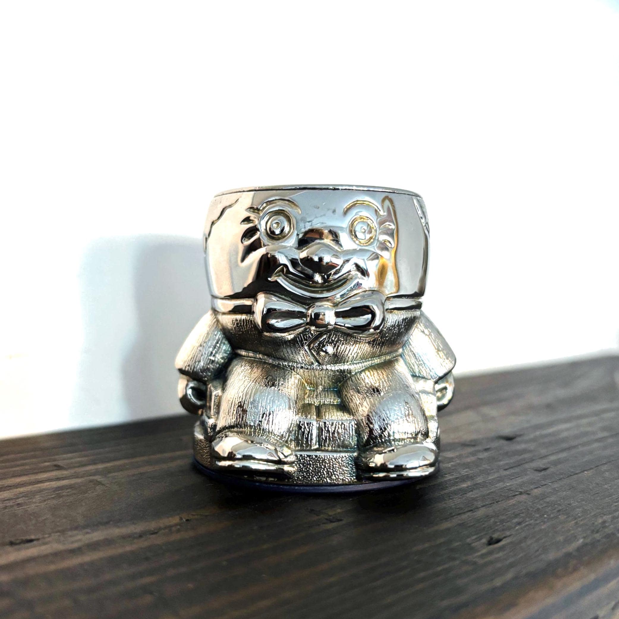 Vintage Silver Plated Humpty Dumpty Egg Cup Collectible Nursery Tableware