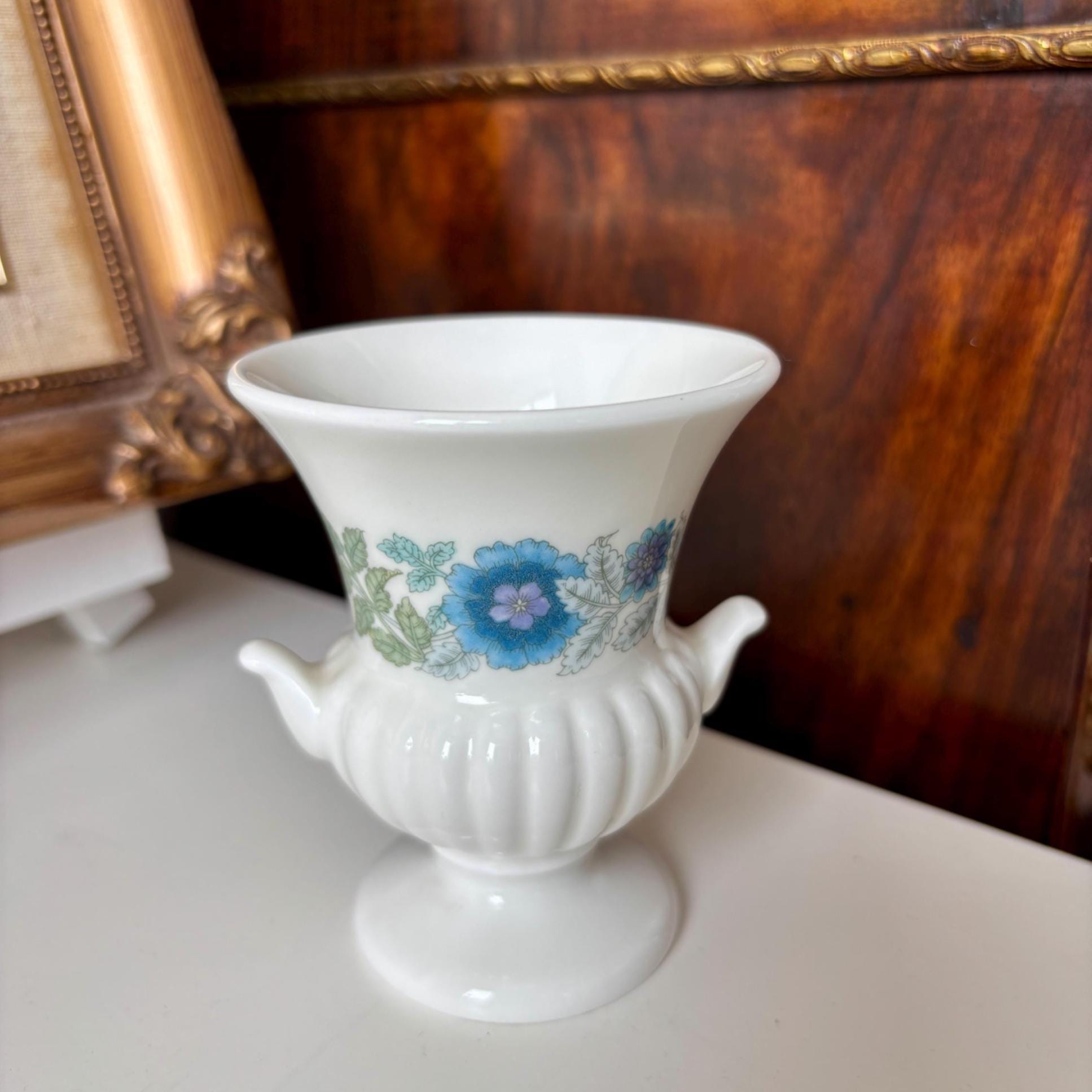 Miniature Vintage Clementine Bone China Urn Vase | Created by Wedgwood | Collectible Bud Vase