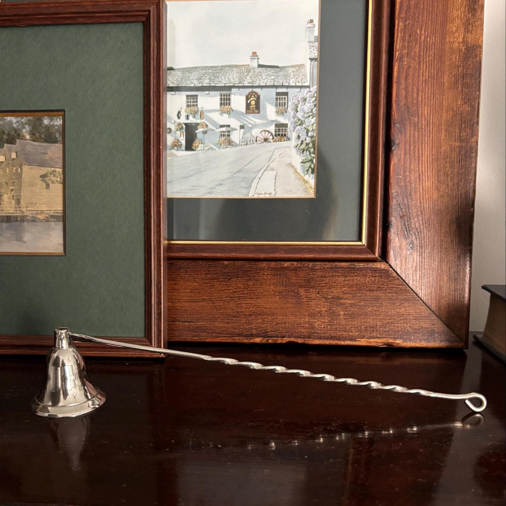 Vintage Silver Plate Candle Snuffer with Twisted Handle | Traditional Candle Extinguisher | Elegant Home Decor