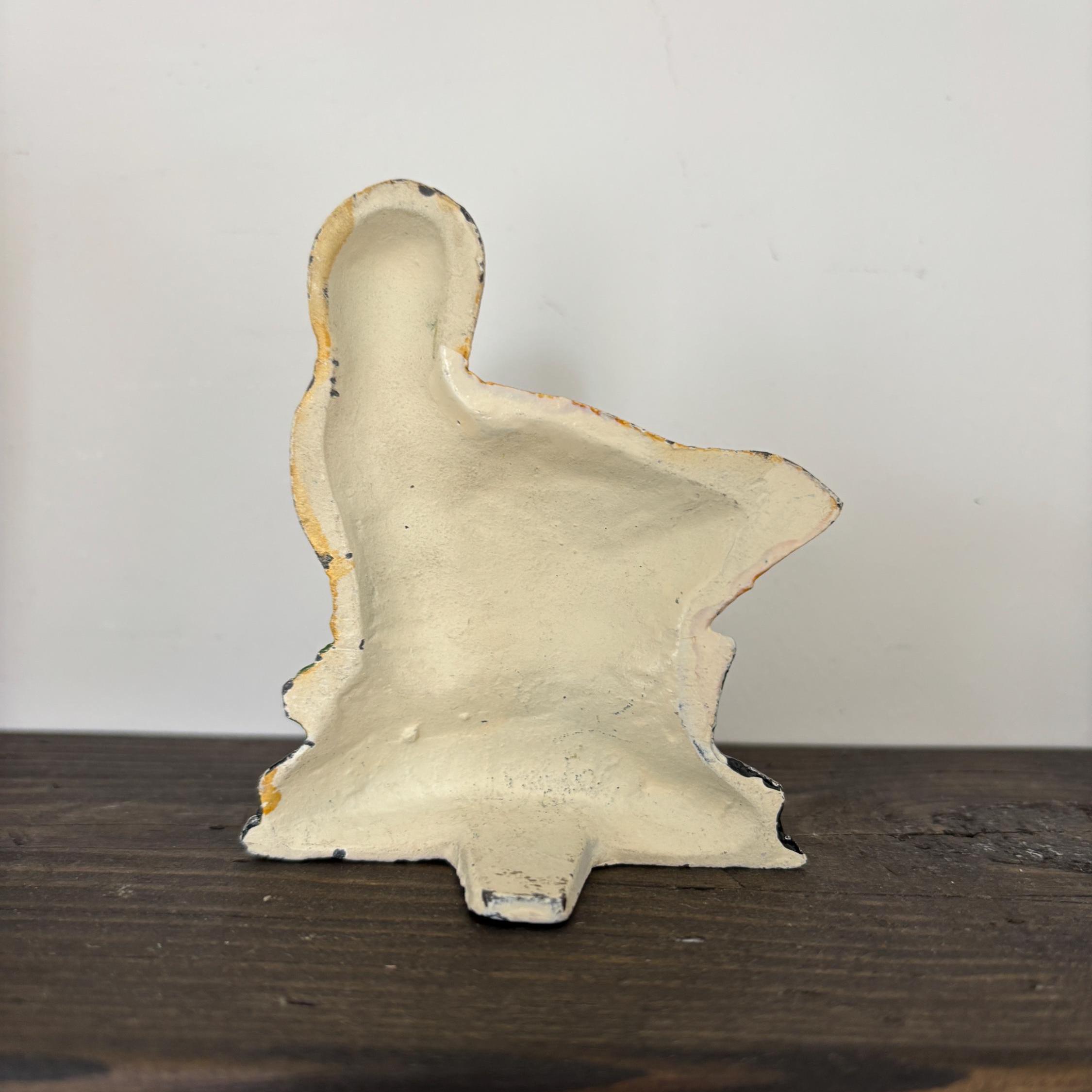 Cast Iron Duck Doorstop, Duckling Figurine, Vintage Farmhouse Kitchen Decor, Mother Baby Ducks Ornament