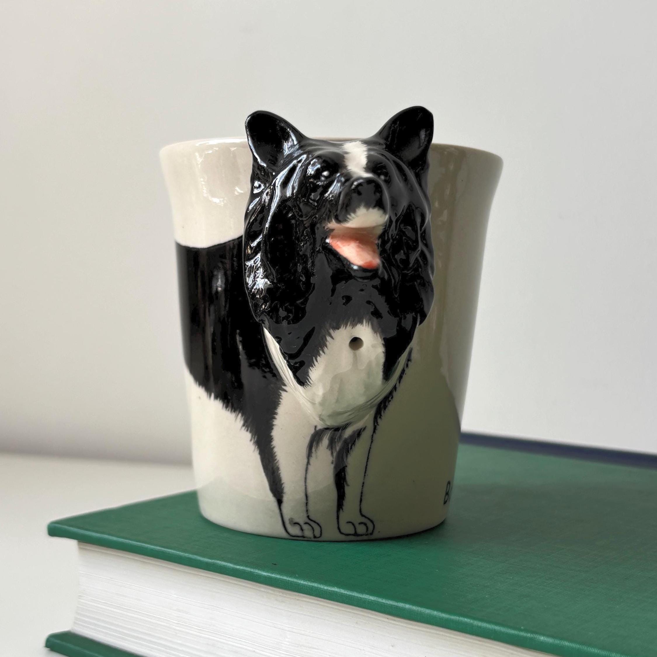 Hand Painted Border Collie Mug Ceramic Dog Lover Gift LoveWindorse UK