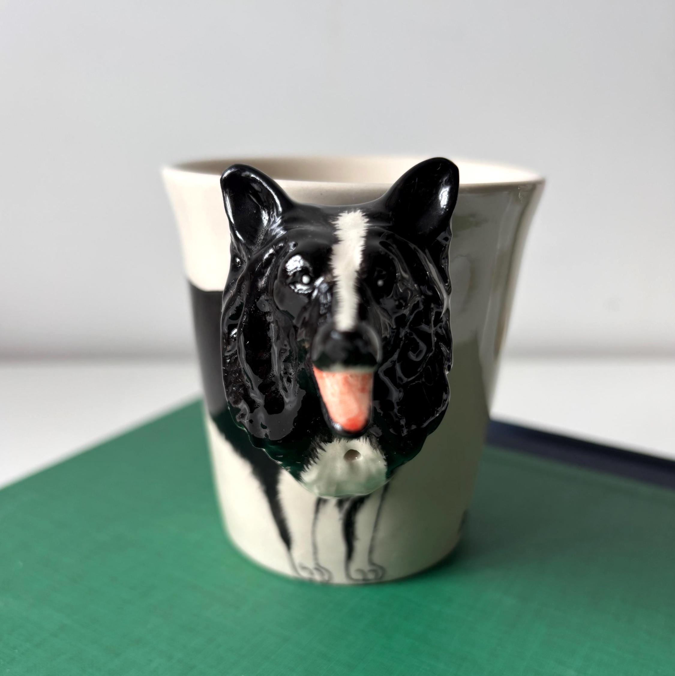 Hand Painted Border Collie Mug Ceramic Dog Lover Gift LoveWindorse UK