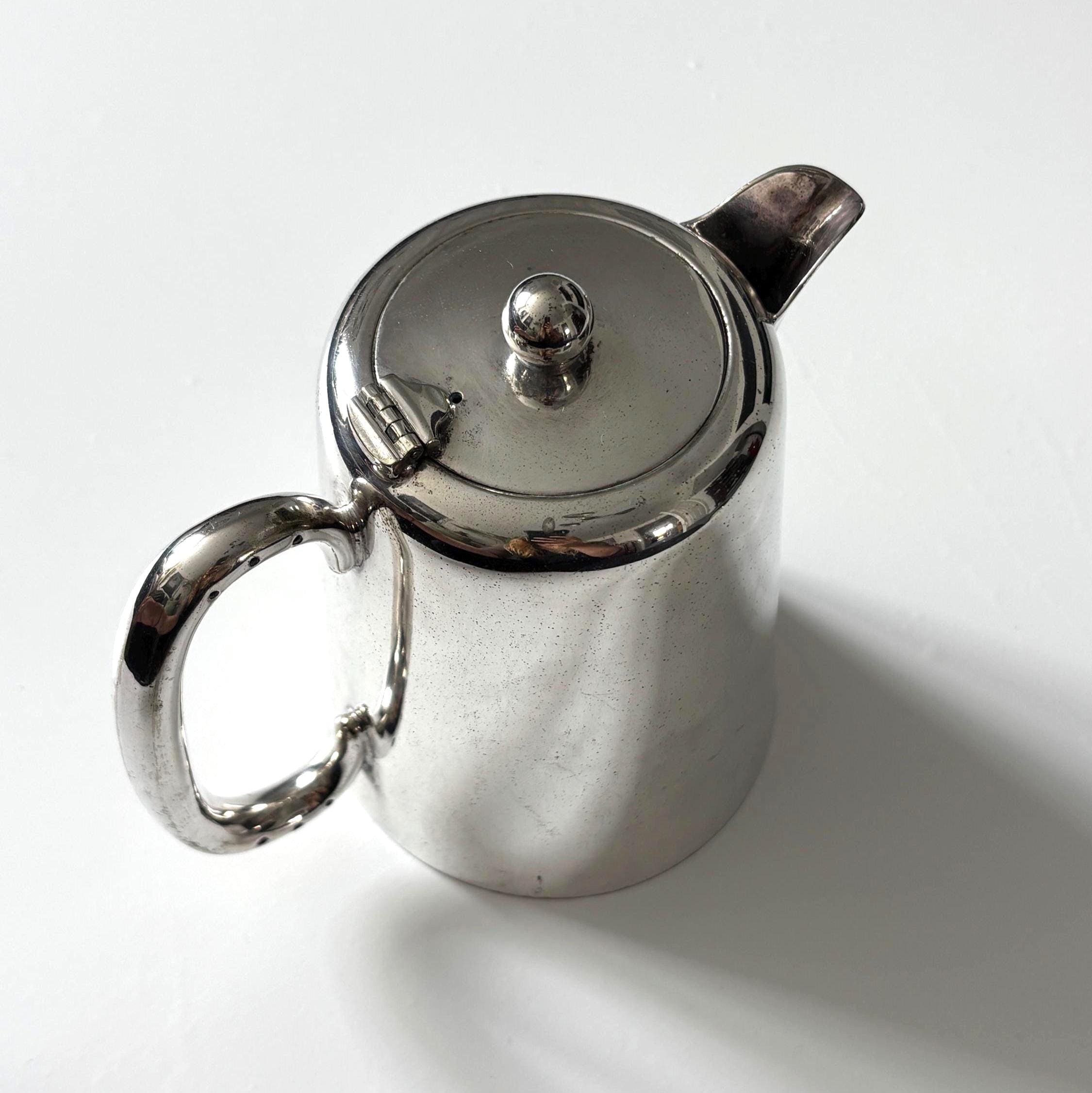 Vintage Caroline Plate EPNS Coffee Pot Made in England Silver Plated Hotel Ware