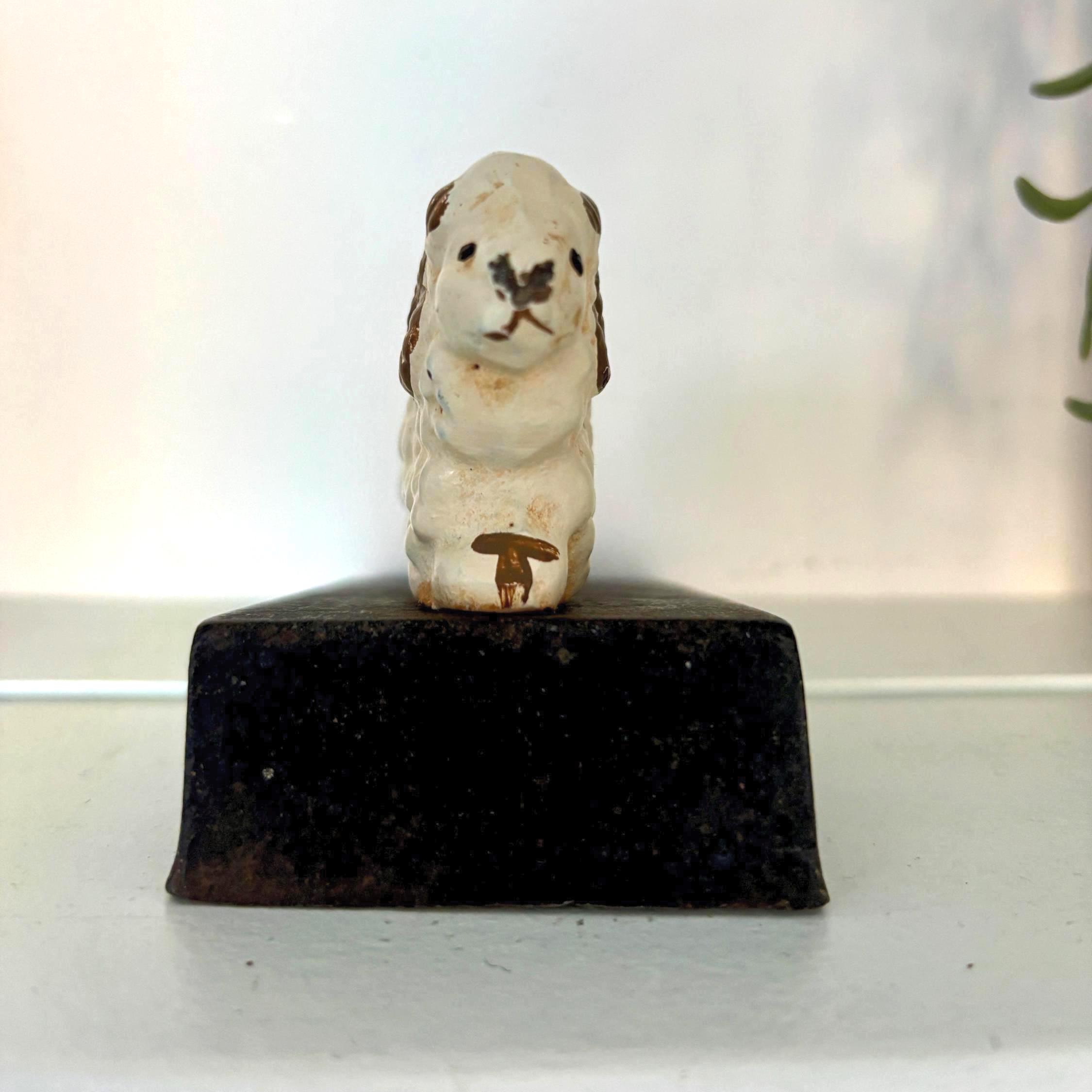 Cast Iron Ram Doorstop Sheep Door Wedge Heavy Rustic Farmhouse Cottage Animal Decor