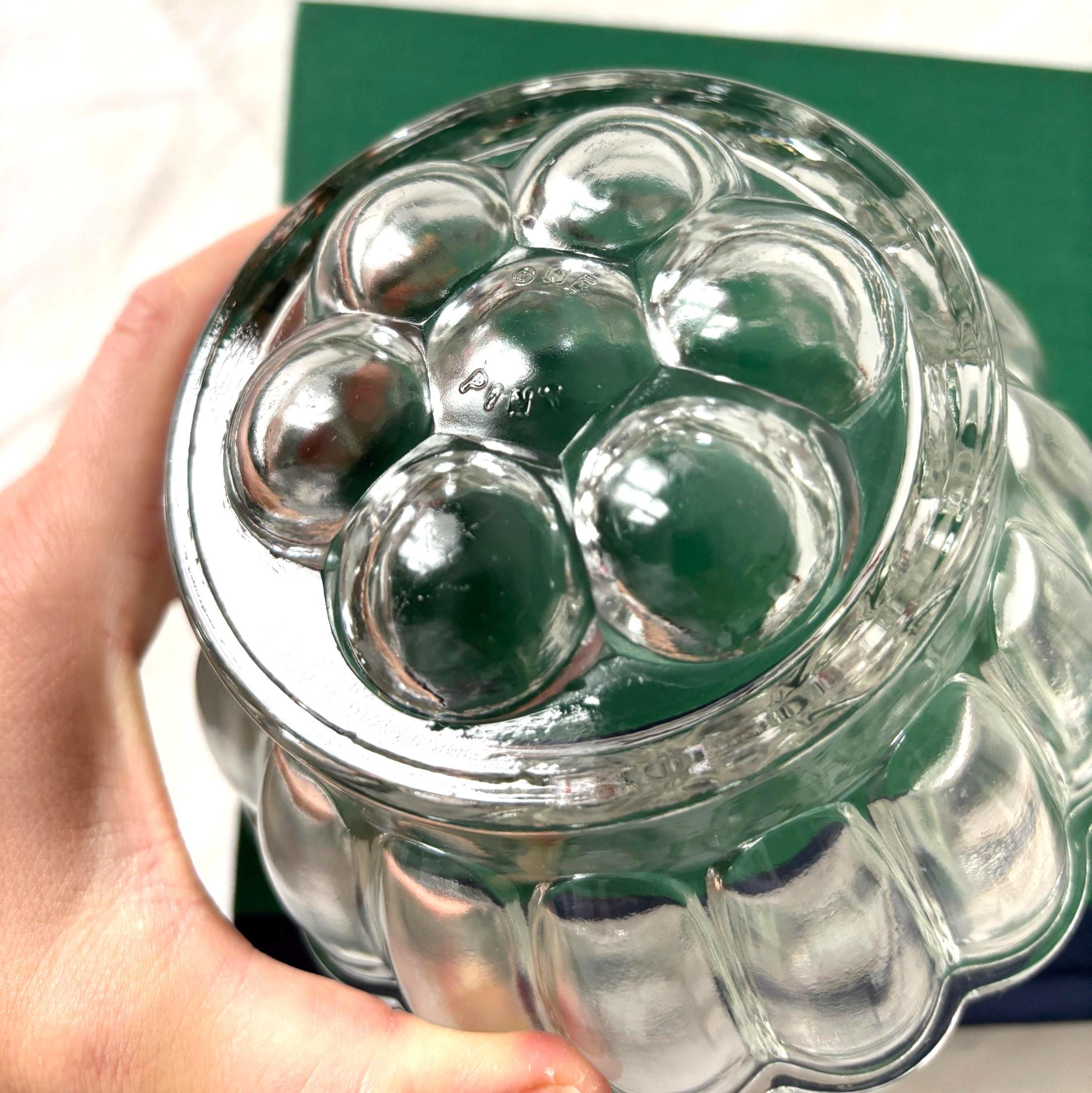 Vintage One Pint Glass Jelly Mould Bowl