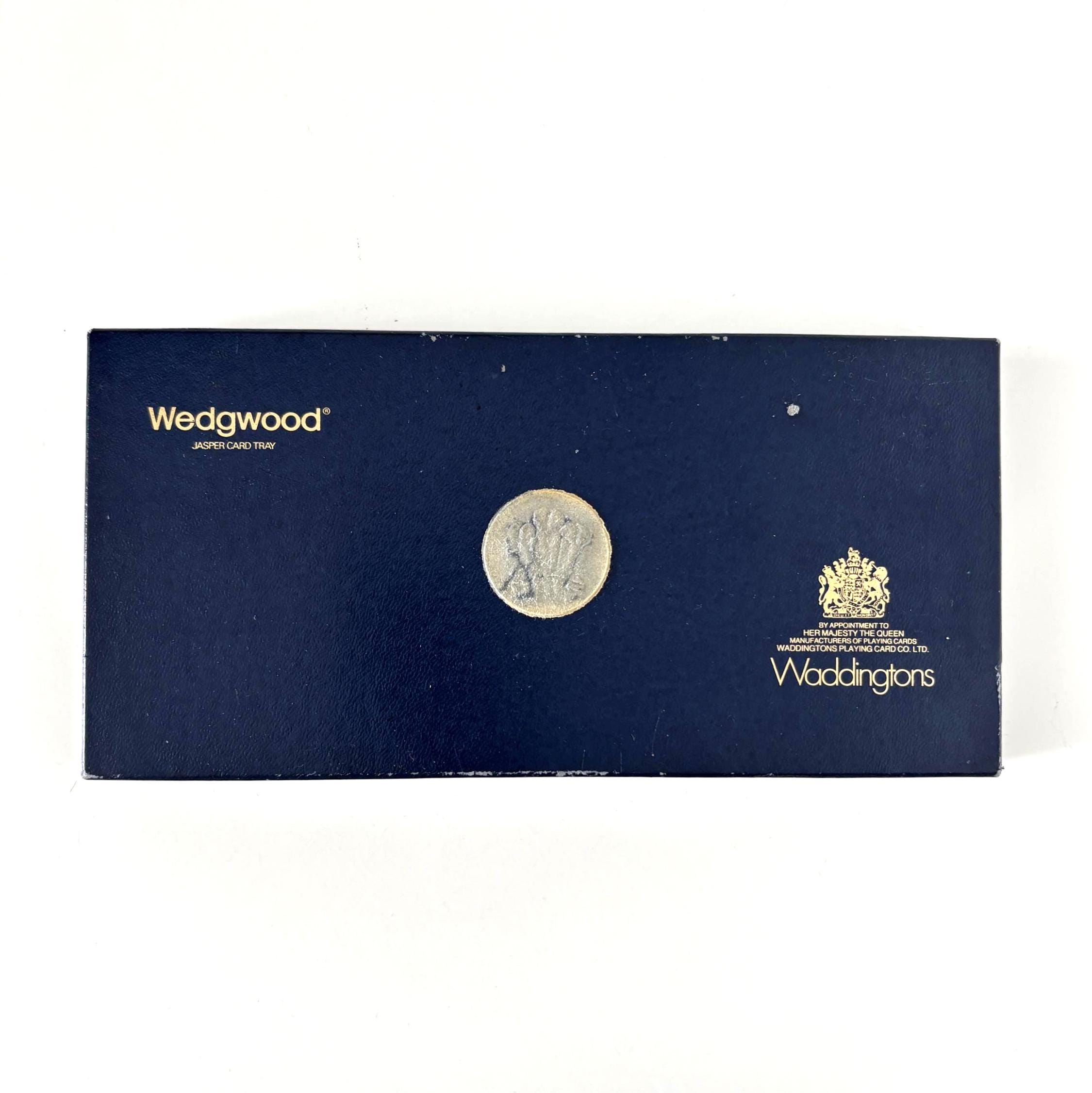 Vintage Wedgwood Jasperware Royal Wedding Card Set Waddingtons Playing Cards Boxed Charles Diana Gift