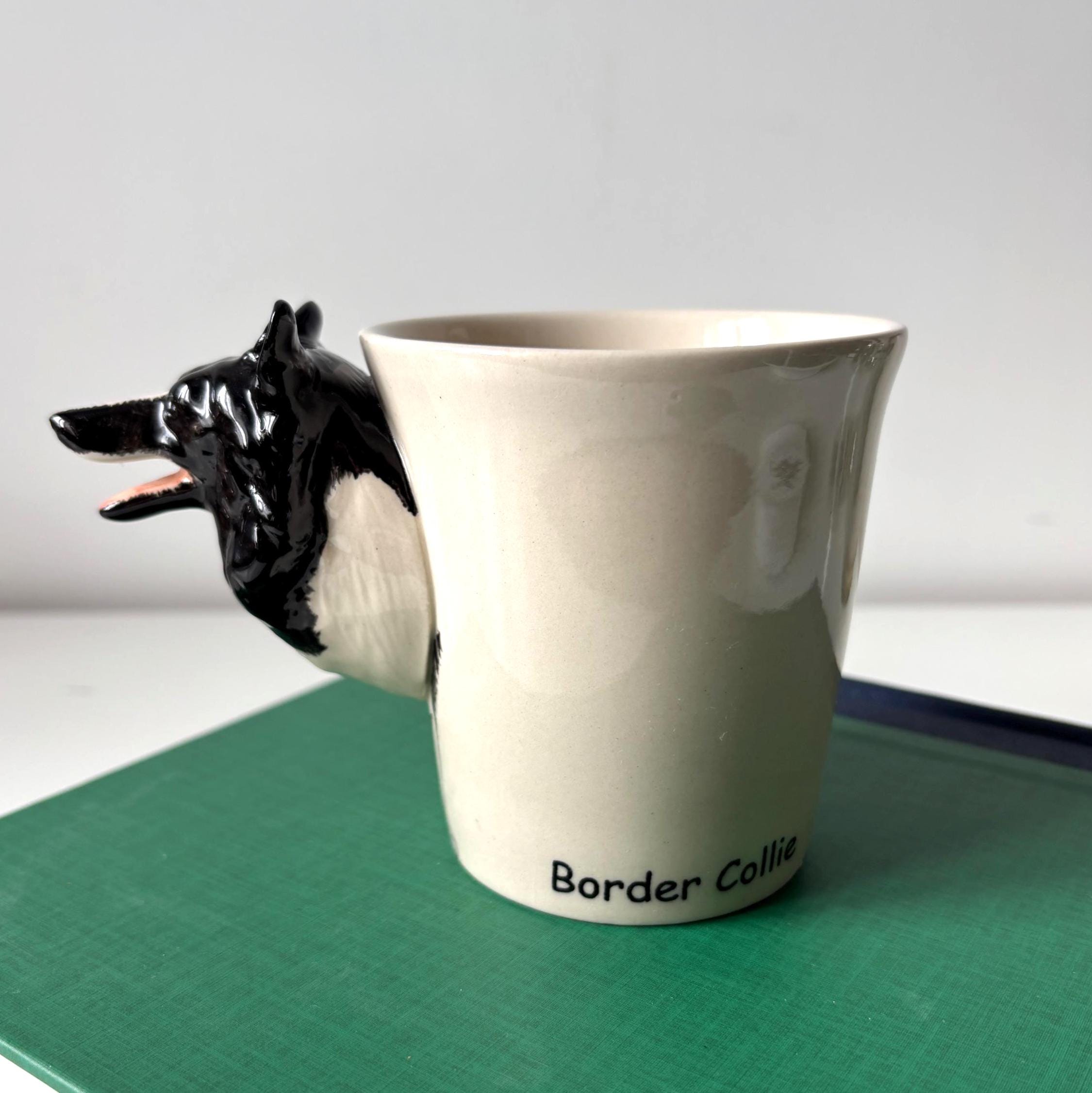 Hand Painted Border Collie Mug Ceramic Dog Lover Gift LoveWindorse UK