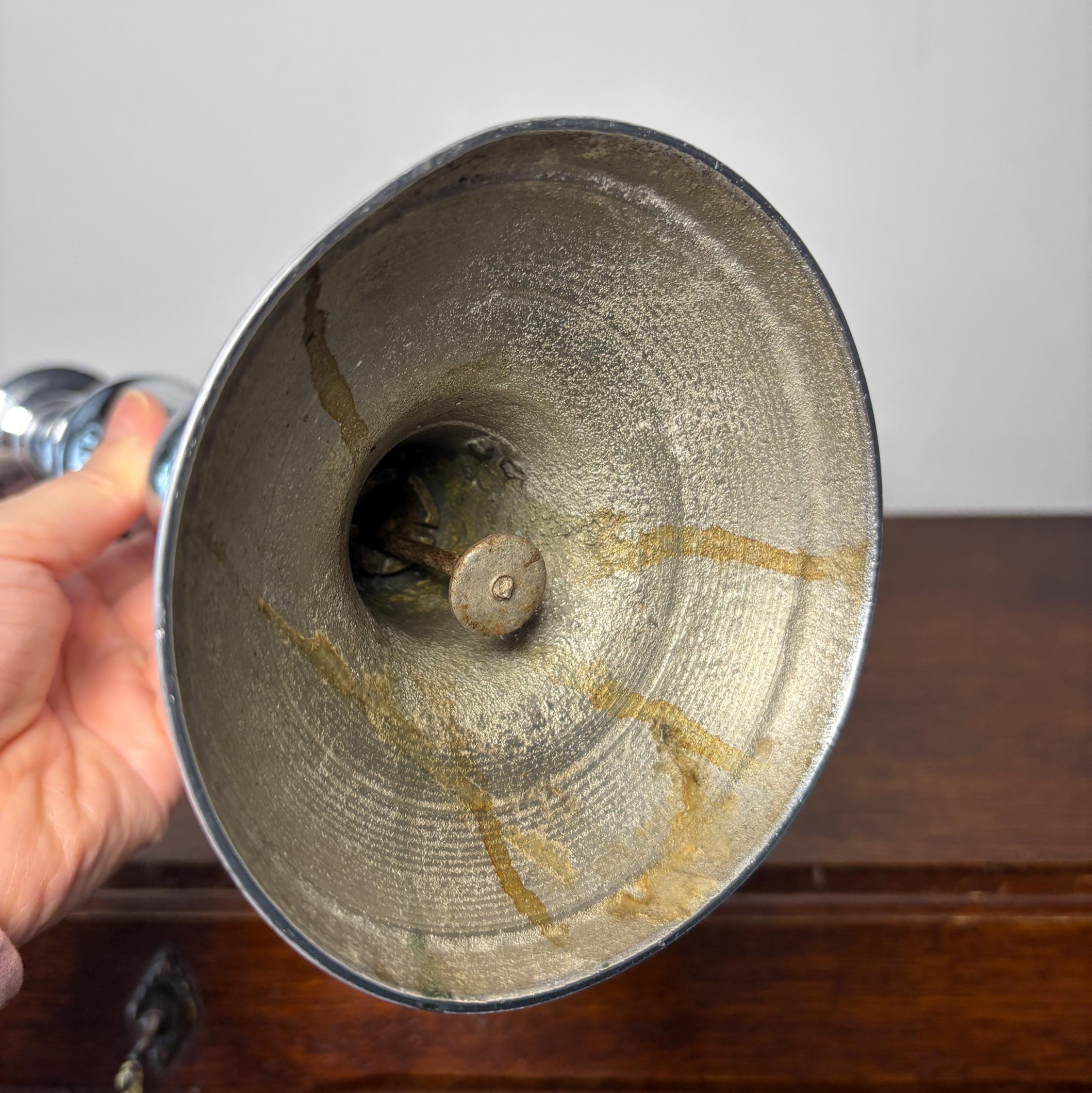 Polished Chrome Baluster Candlestick | Heavy Hotel Style