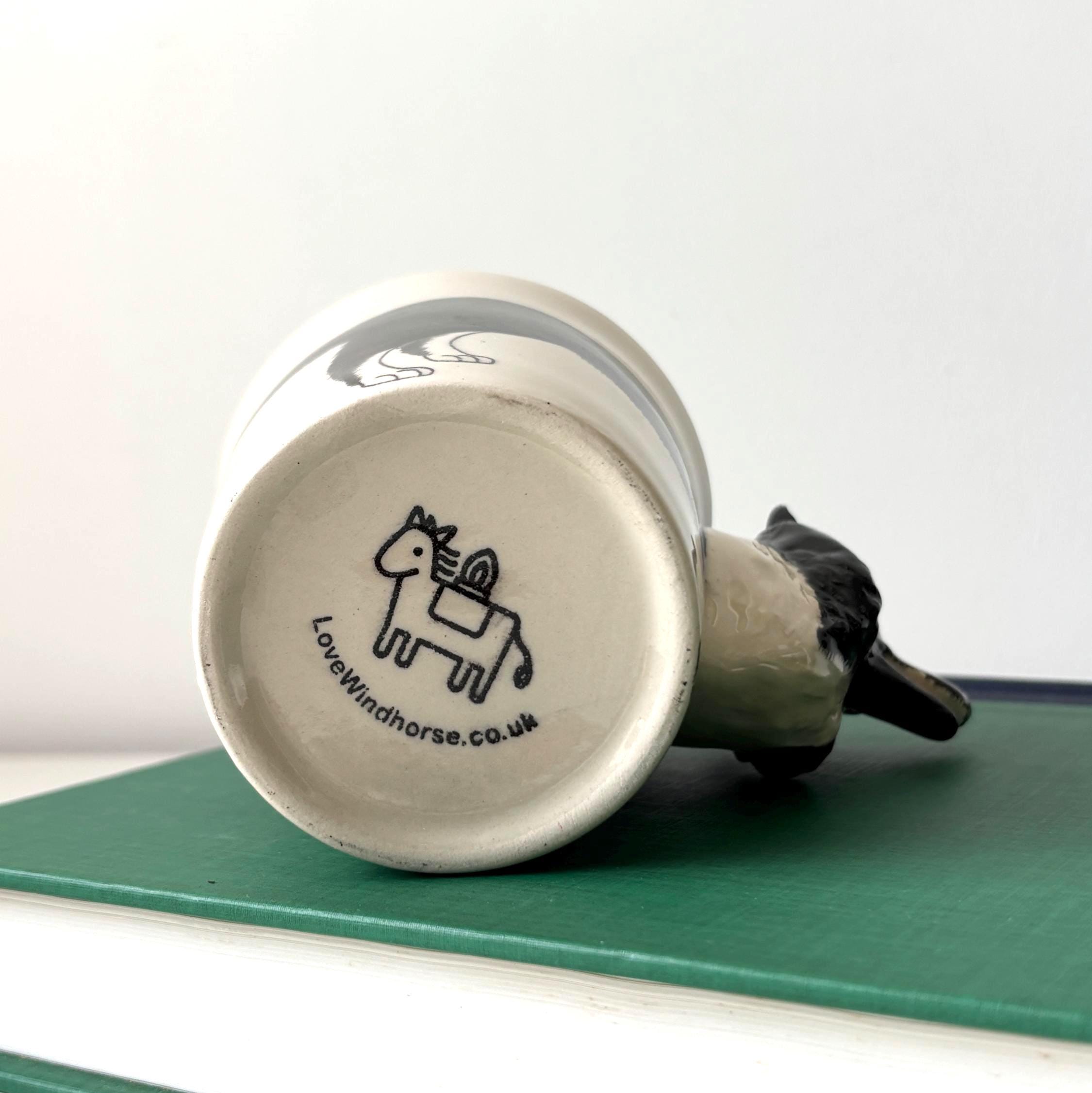 Hand Painted Border Collie Mug Ceramic Dog Lover Gift LoveWindorse UK