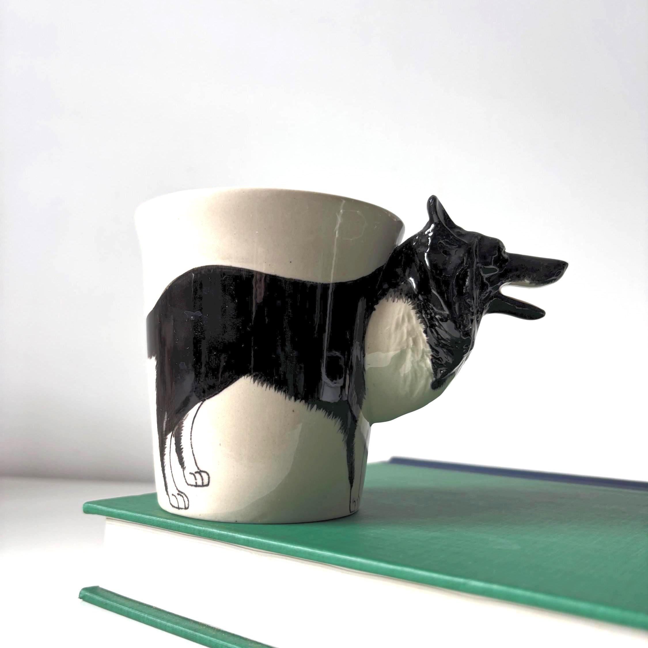 Hand Painted Border Collie Mug Ceramic Dog Lover Gift LoveWindorse UK