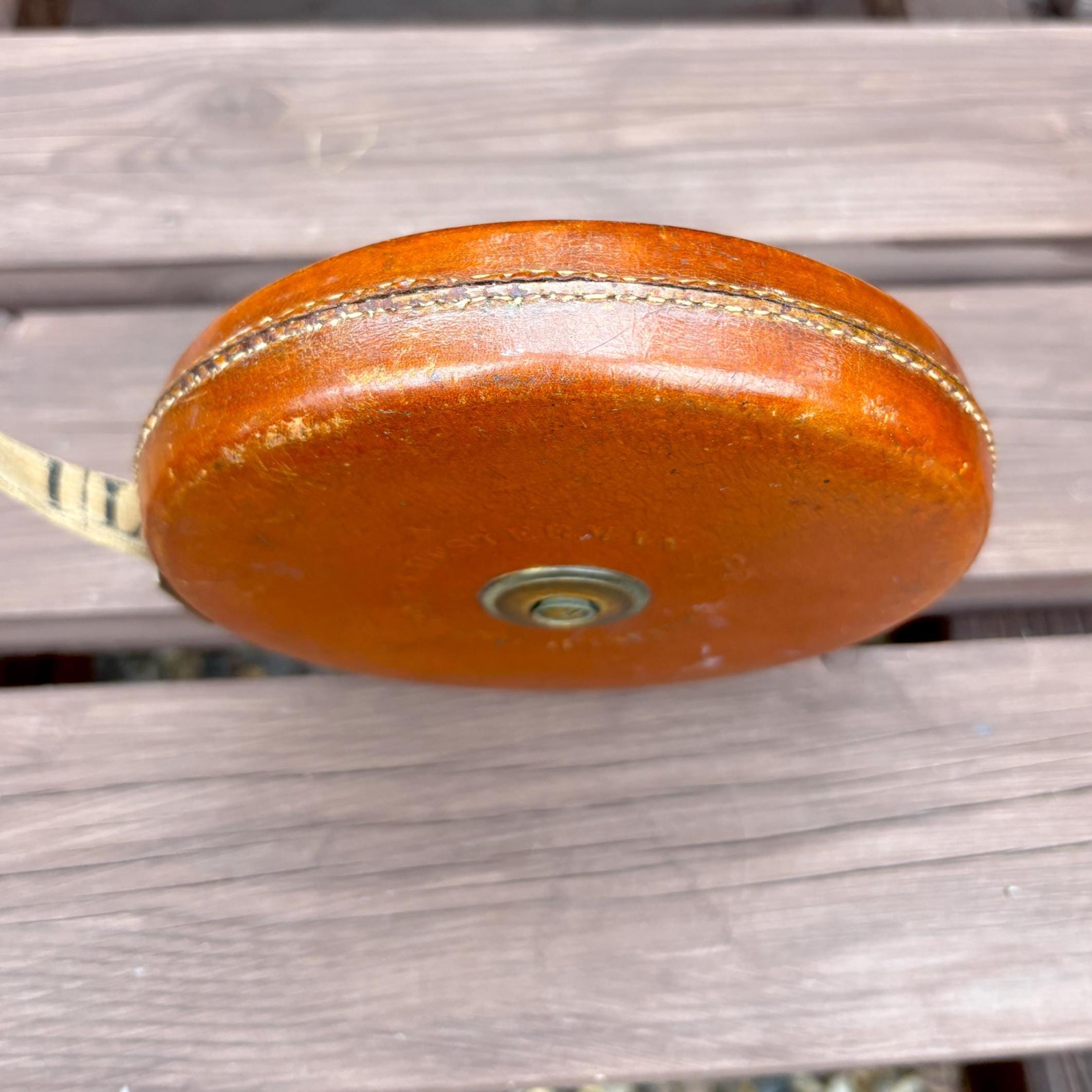 Vintage Chesterman 100ft Steel Tape Measure: Sheffield Leather Case
