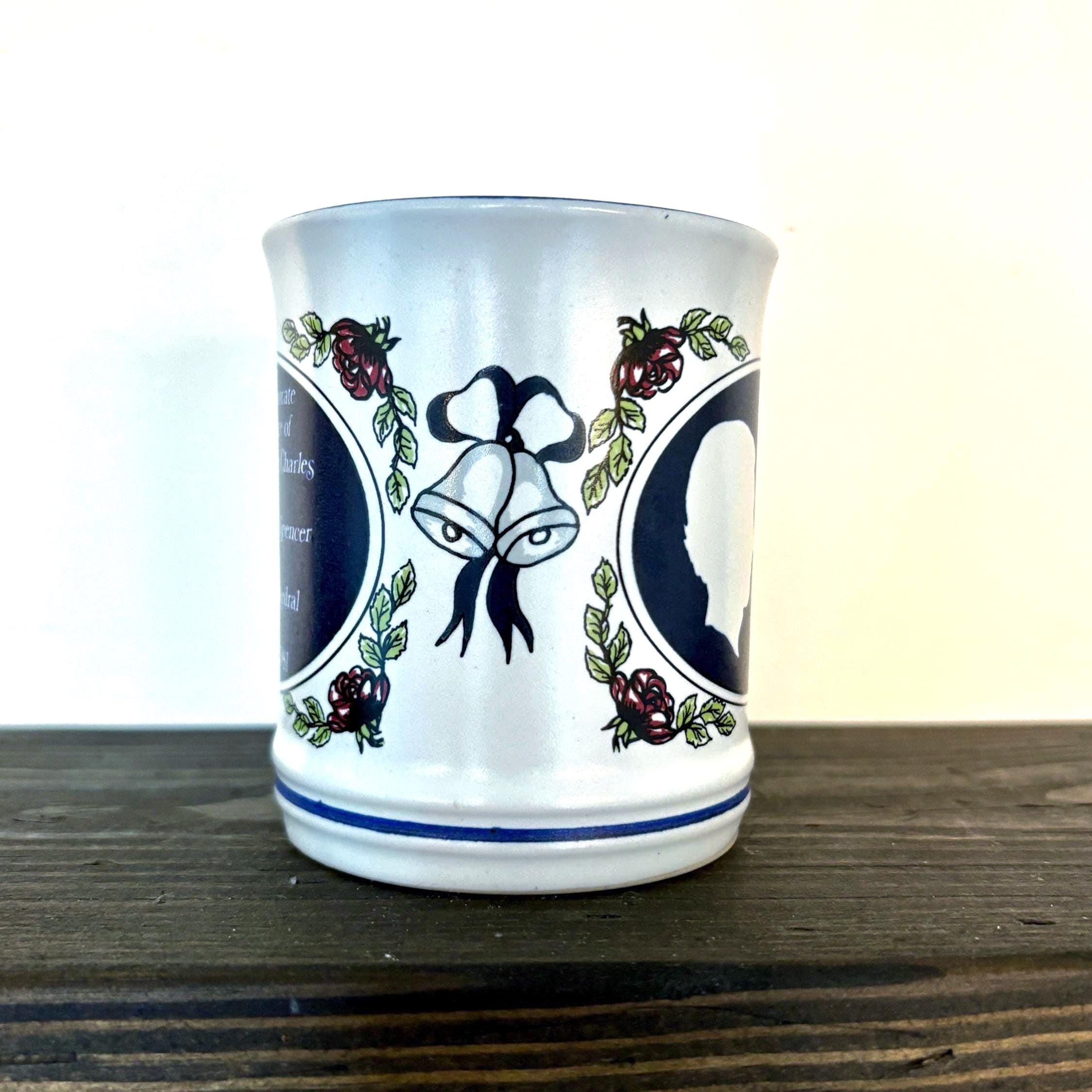 Vintage 1981 Denby Royal Wedding Mug | Prince Charles & Lady Diana Commemorative