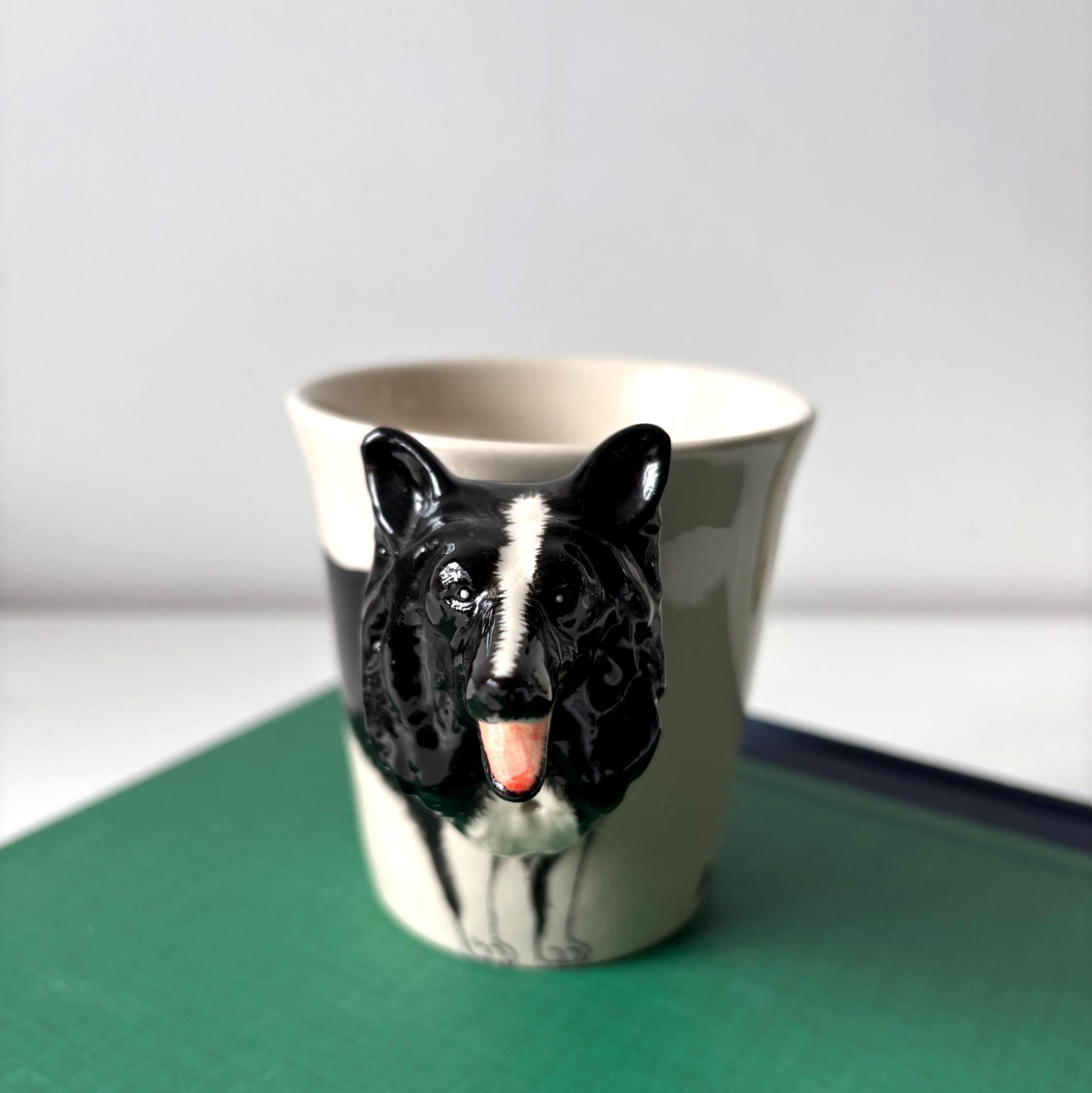 Hand Painted Border Collie Mug Ceramic Dog Lover Gift LoveWindorse UK