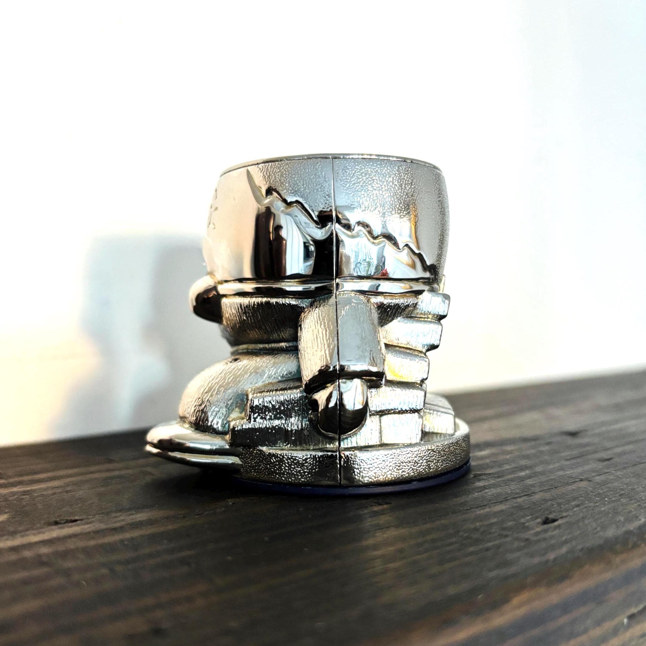 Vintage Silver Plated Humpty Dumpty Egg Cup Collectible Nursery Tableware