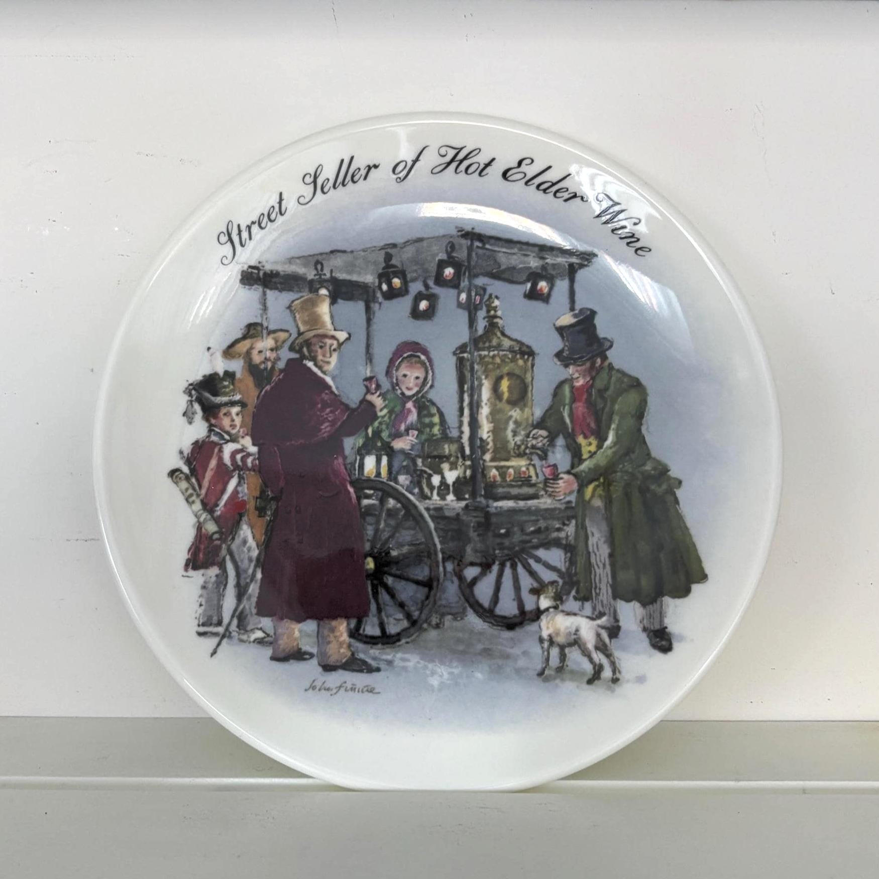 Wedgwood Collector Plate | Street Seller of Hot Elder Wine, 1986