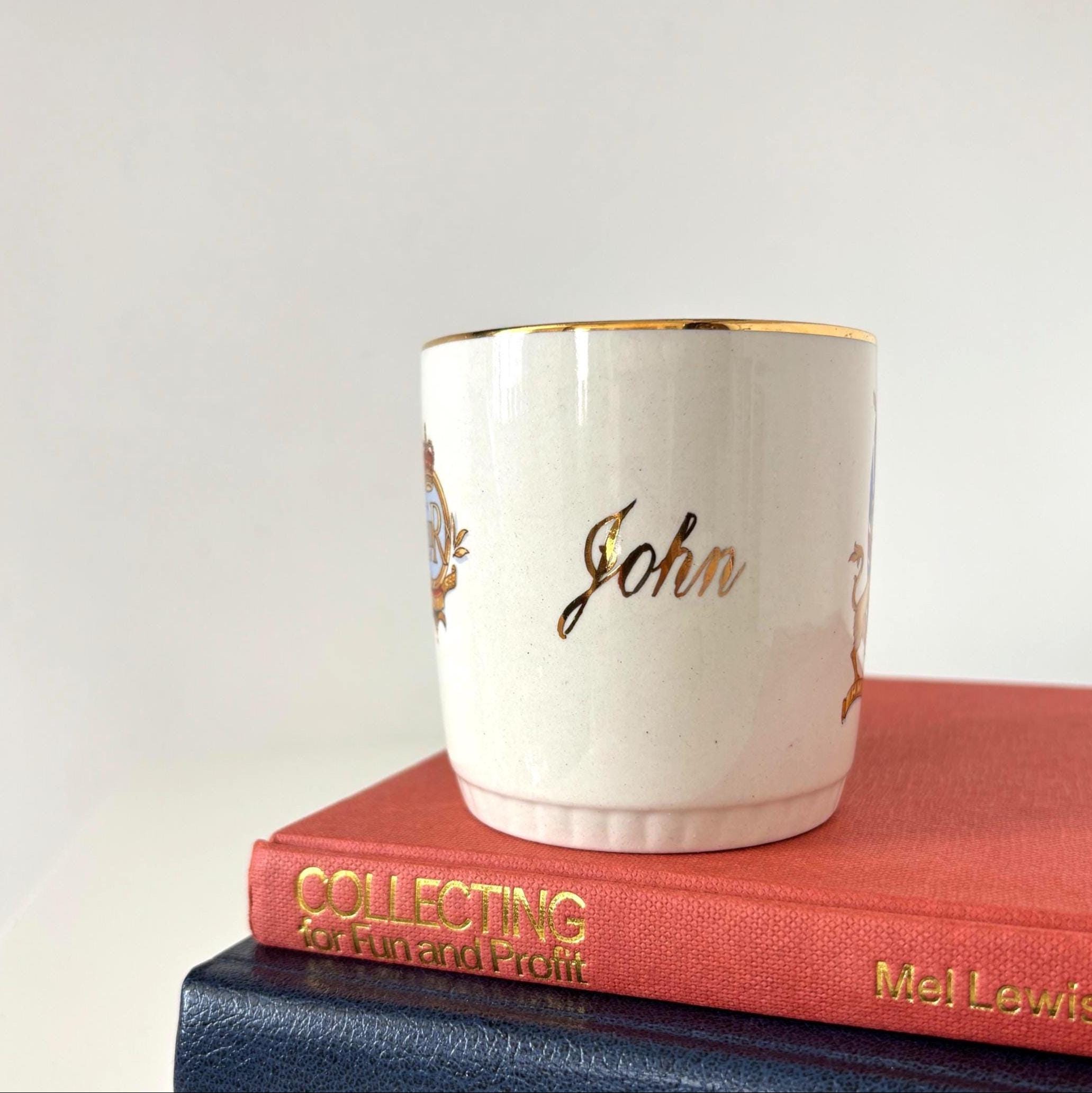 1953 Queen Elizabeth II Coronation Mug Nelson Ware Royal Commemorative Cup Made England