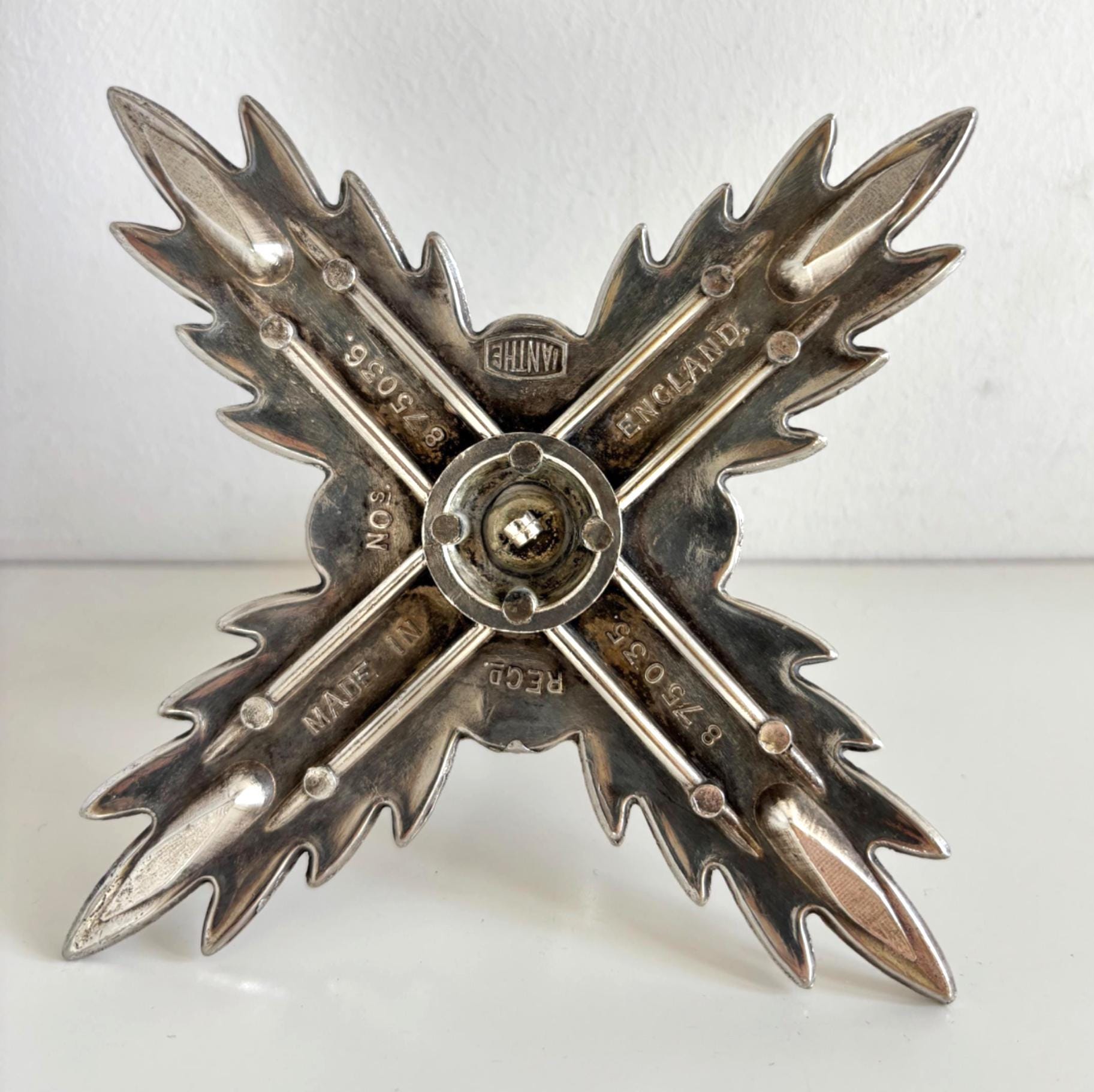 Vintage Ianthe Silver Plated Candle Holder | Made in England