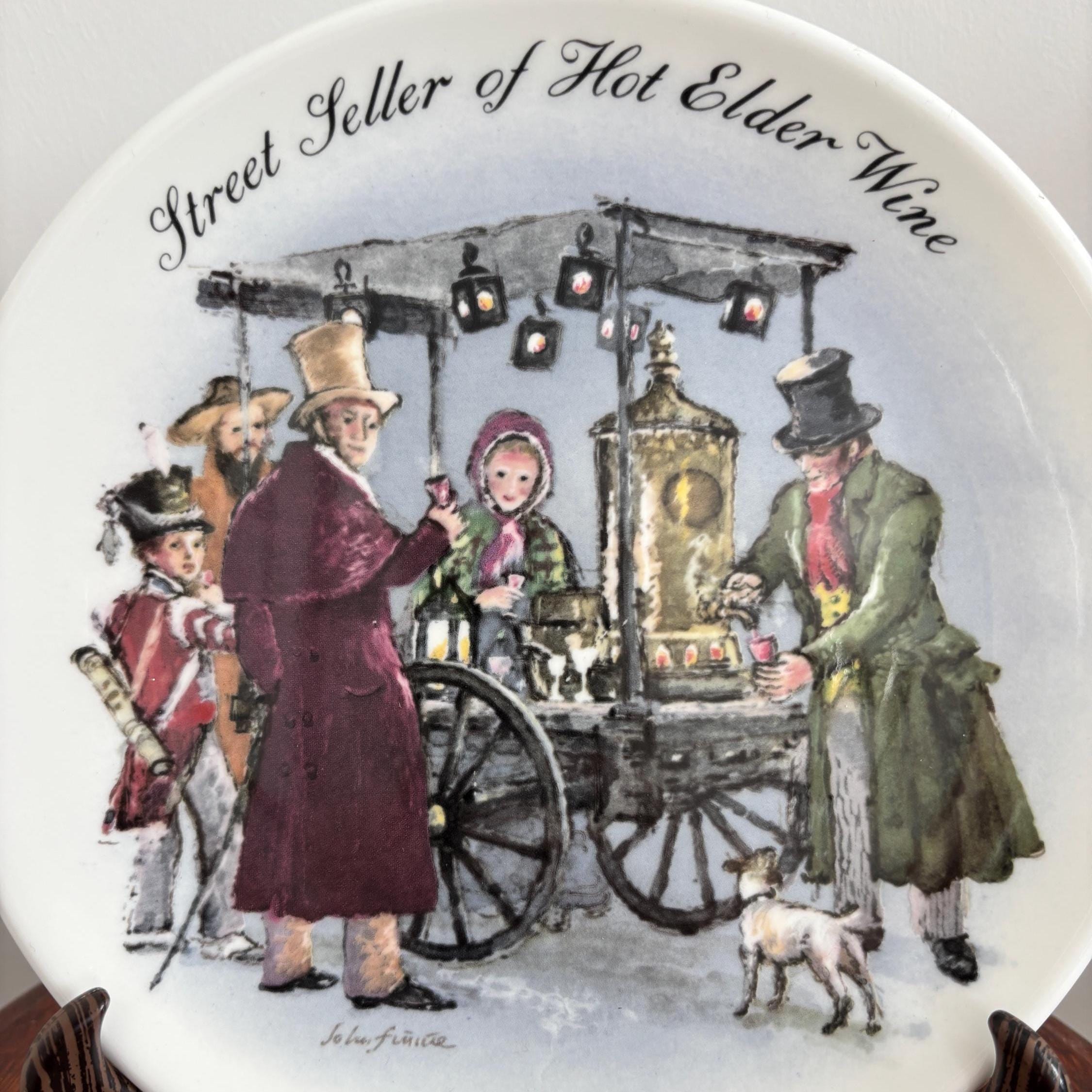 Wedgwood Collector Plate | Street Seller of Hot Elder Wine, 1986