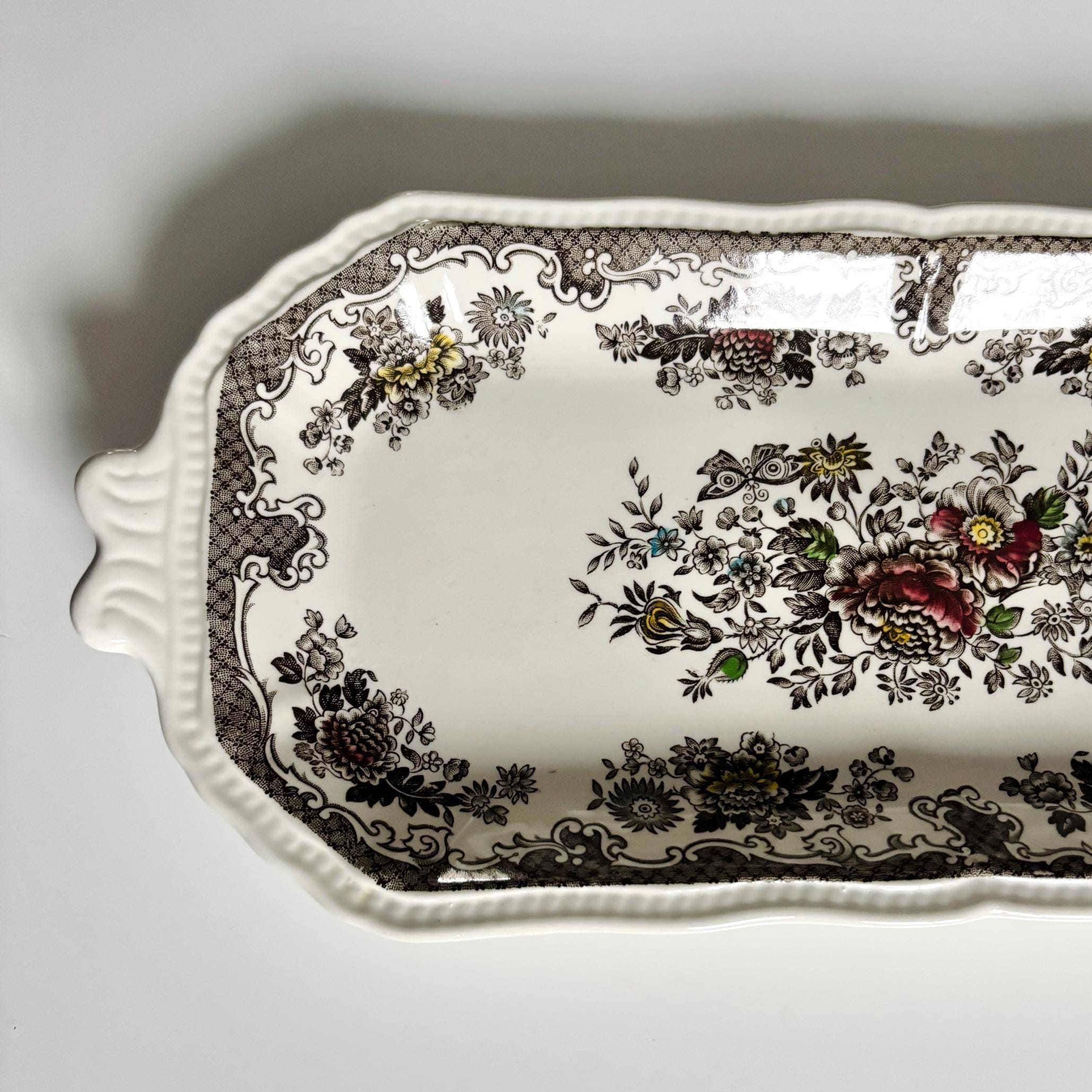 Vintage Enoch Wedgwood (Tunstall) “Balmoral” Ironstone Serving Tray – Made in England