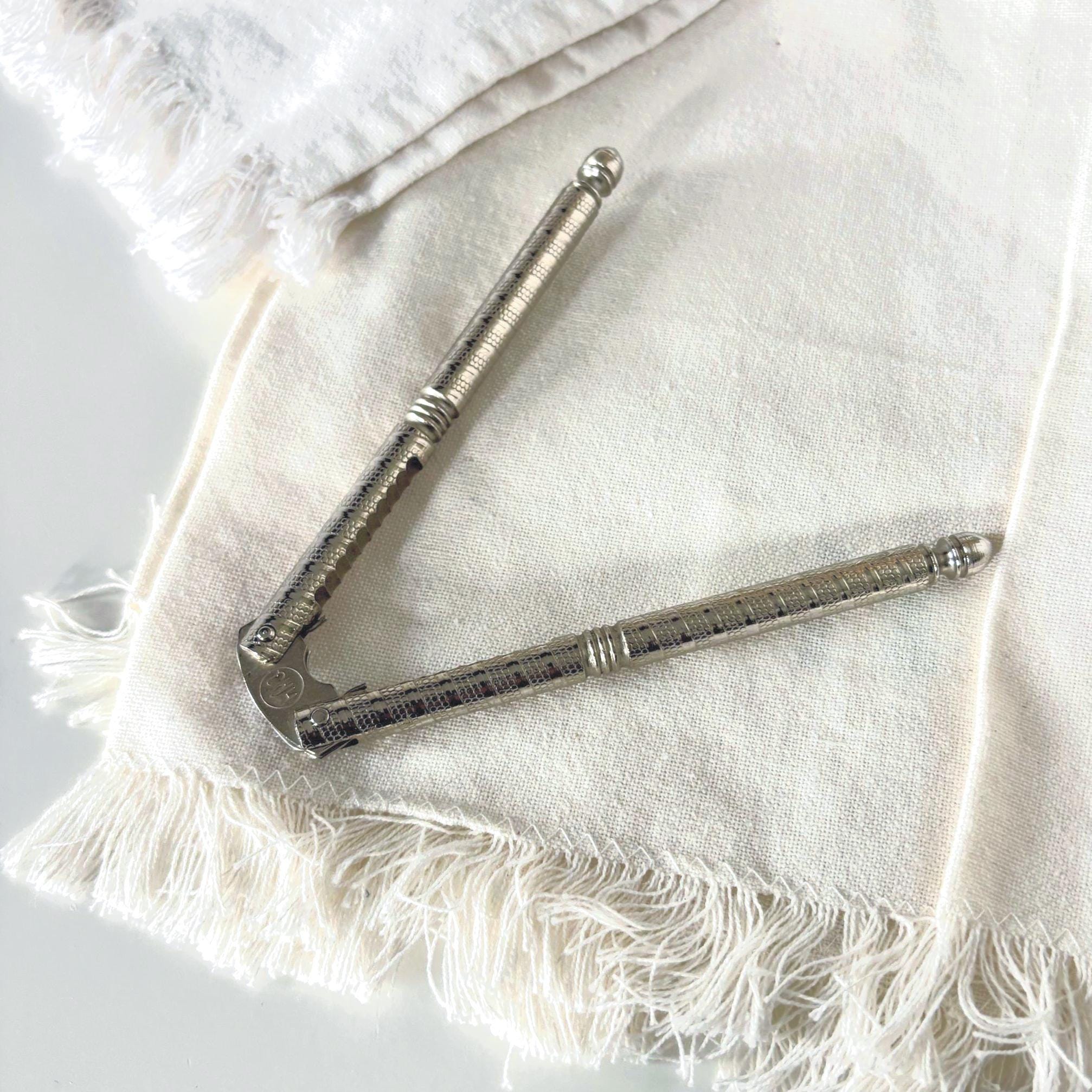 Vintage Metal Nutcracker Tool Rustic Kitchen Decor Farmhouse Nut Cracker Silver Tone