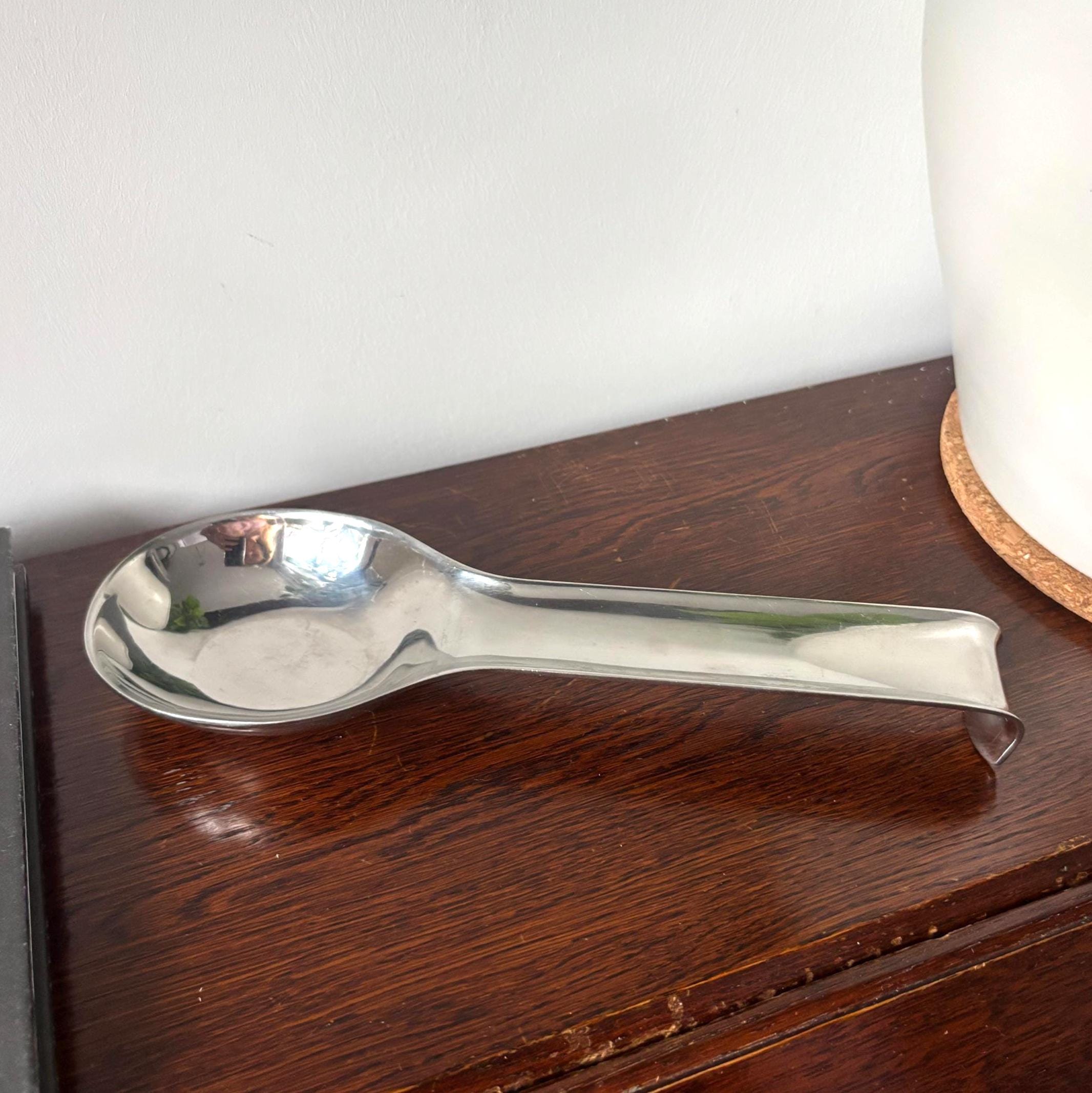 Cose Casa INOX 18/10 Stainless Steel Spoon Rest - Modern Italian Kitchenware