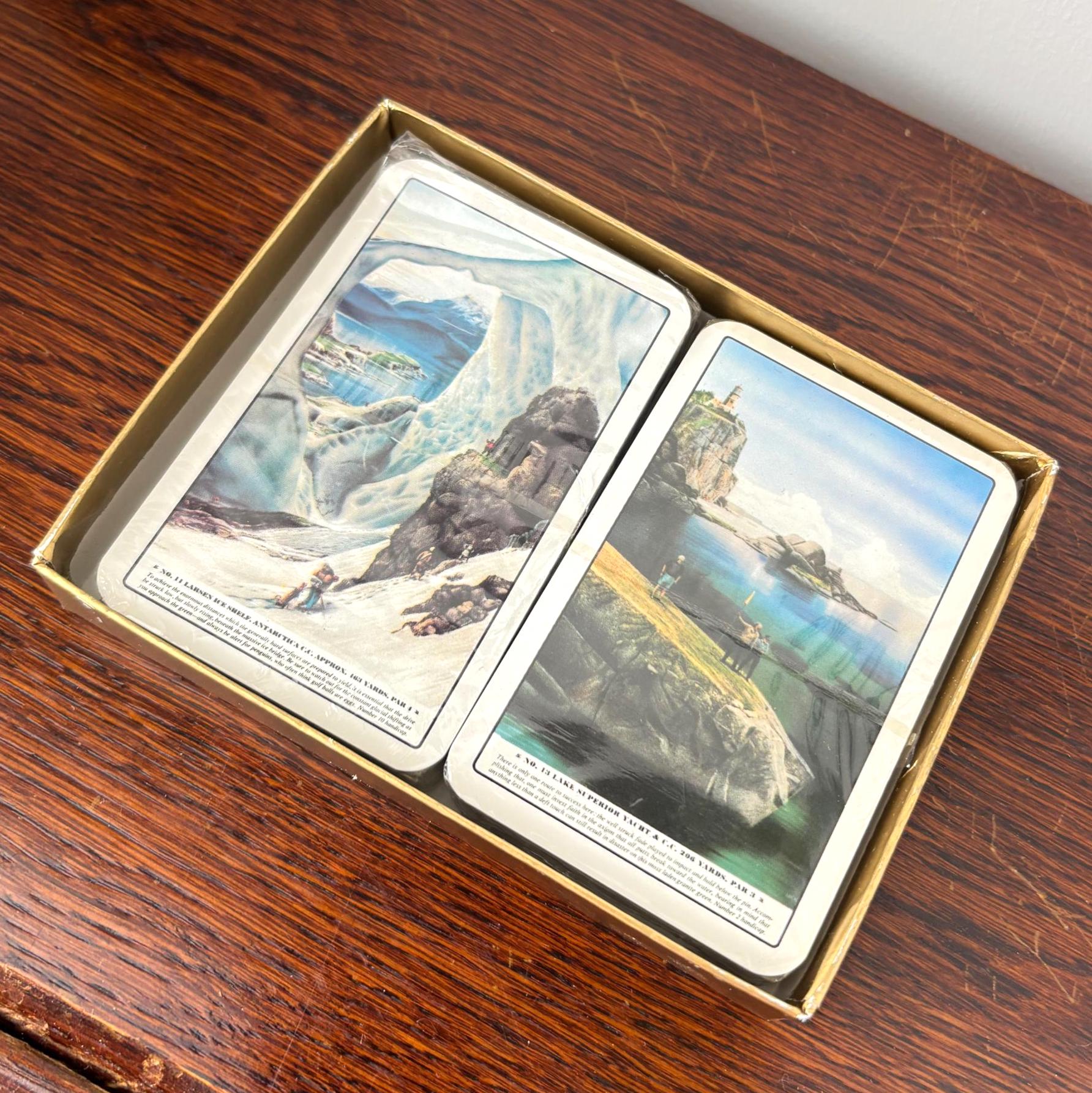 Vintage Infamous 18 Golf Playing Cards Loyal Chapman Impossible Golf Holes Collector Set