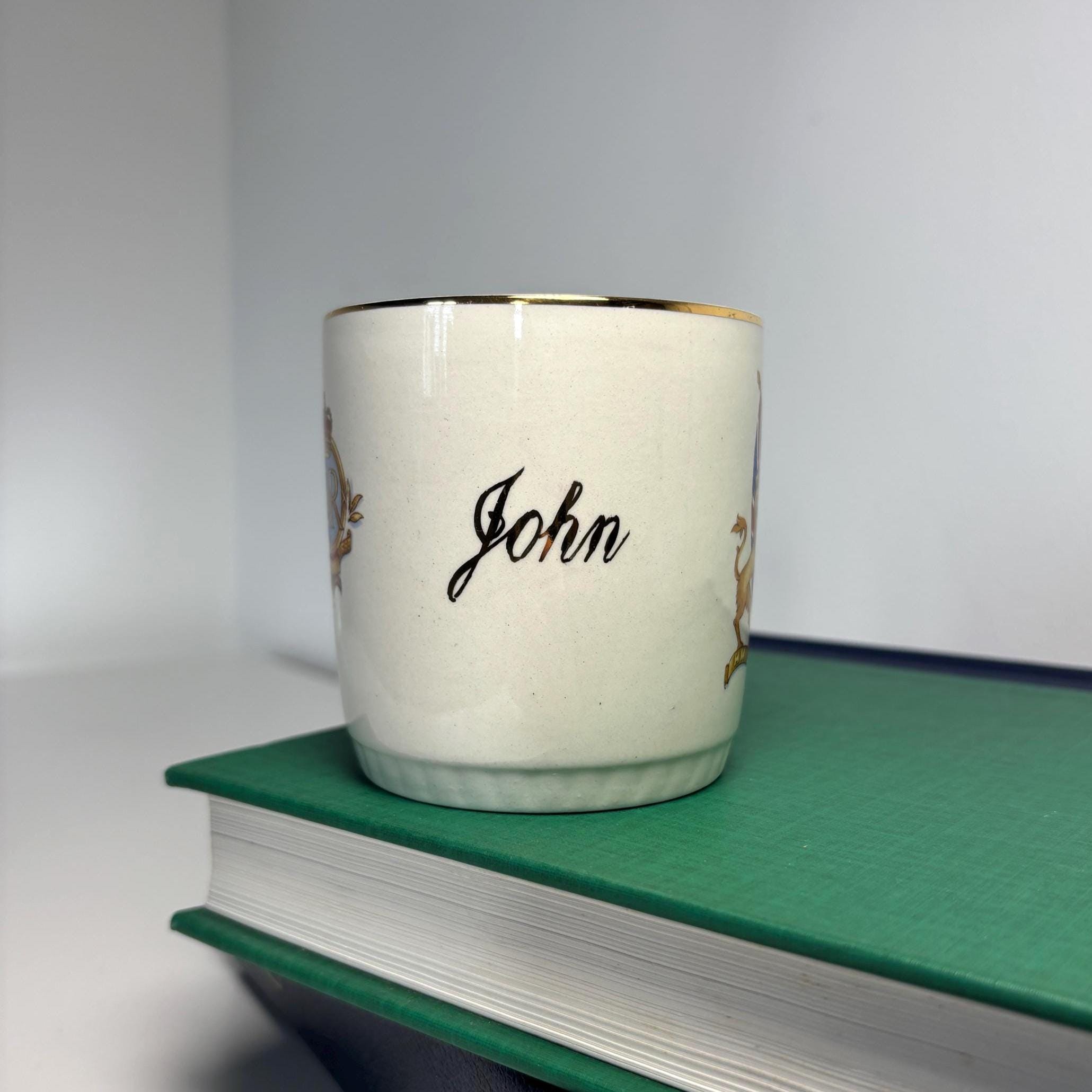 1953 Queen Elizabeth II Coronation Mug Nelson Ware Royal Commemorative Cup Made England