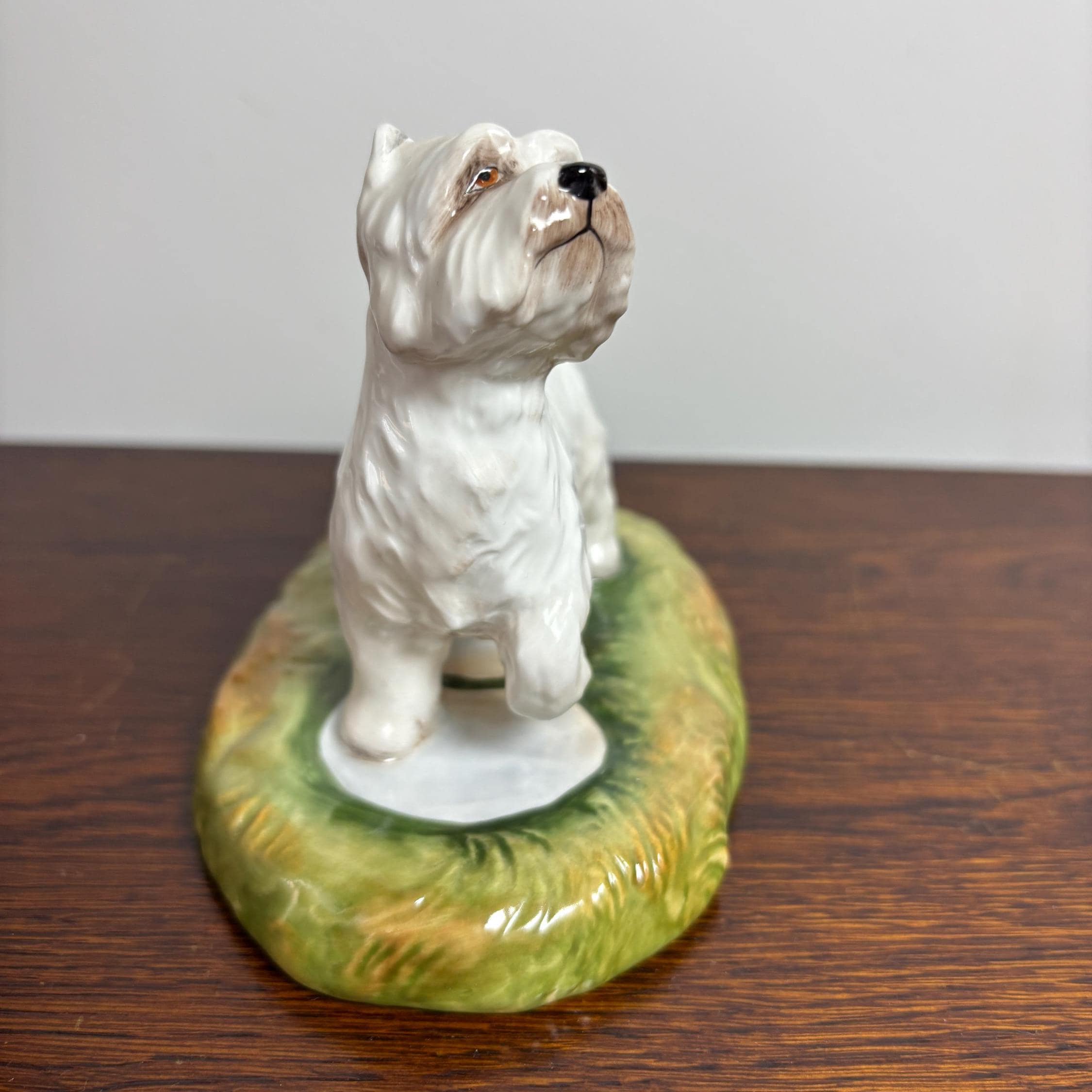 Vintage Royal Stratford West Highland Terrier Figurine Hand Painted Porcelain Dog Ornament Westie Collectible