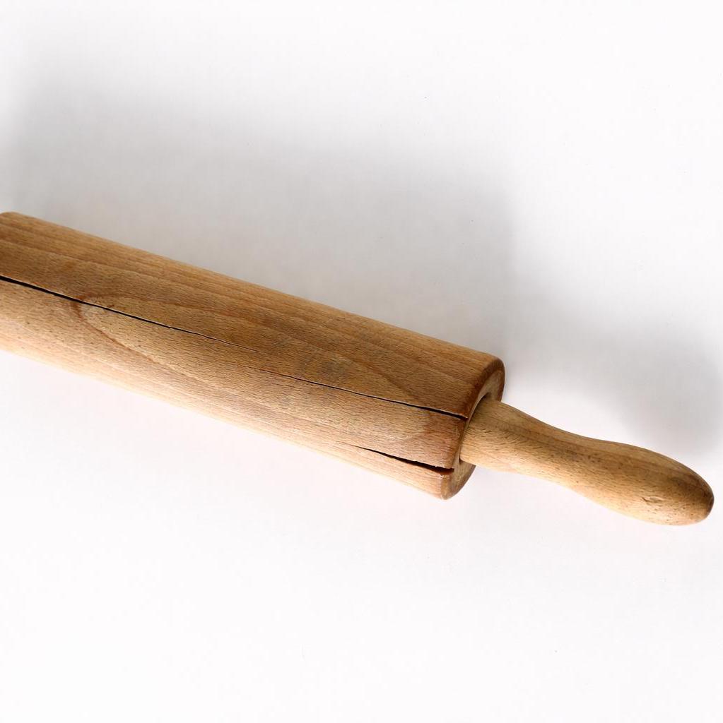Vintage Wooden Rolling Pin Rustic Kitchen Decor Farmhouse Baking Prop Aged Wood
