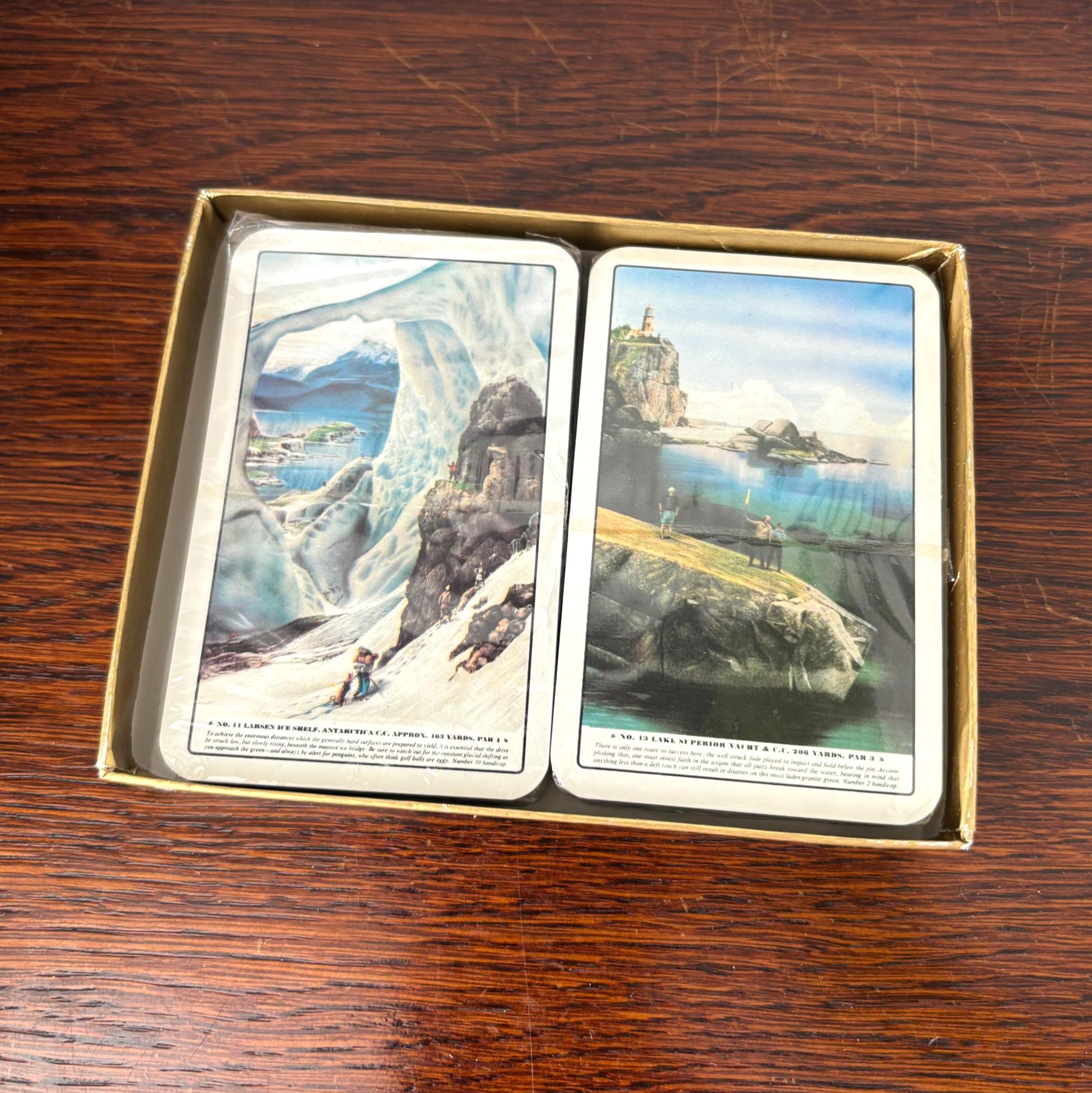 Vintage Infamous 18 Golf Playing Cards Loyal Chapman Impossible Golf Holes Collector Set