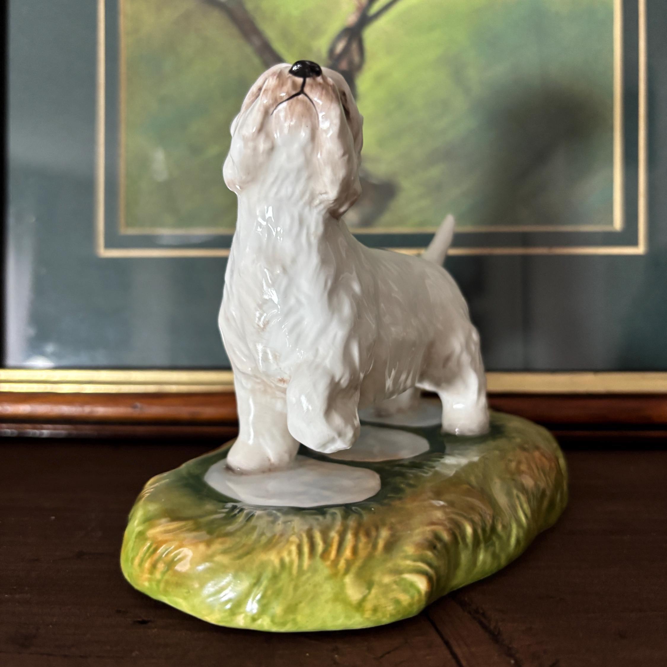 Vintage Royal Stratford West Highland Terrier Figurine Hand Painted Porcelain Dog Ornament Westie Collectible