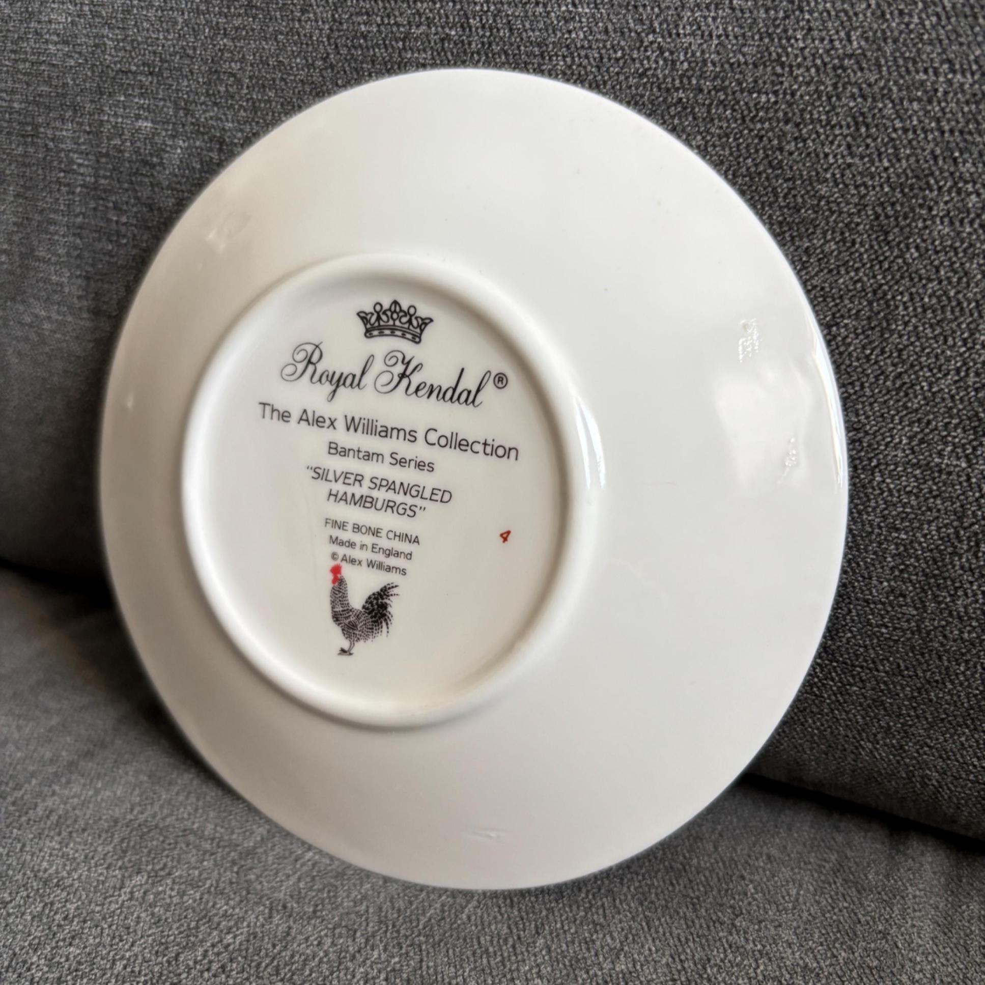 Royal Kendal Alex Williams Collection Plate | Bantam Chickens Design | Collectable