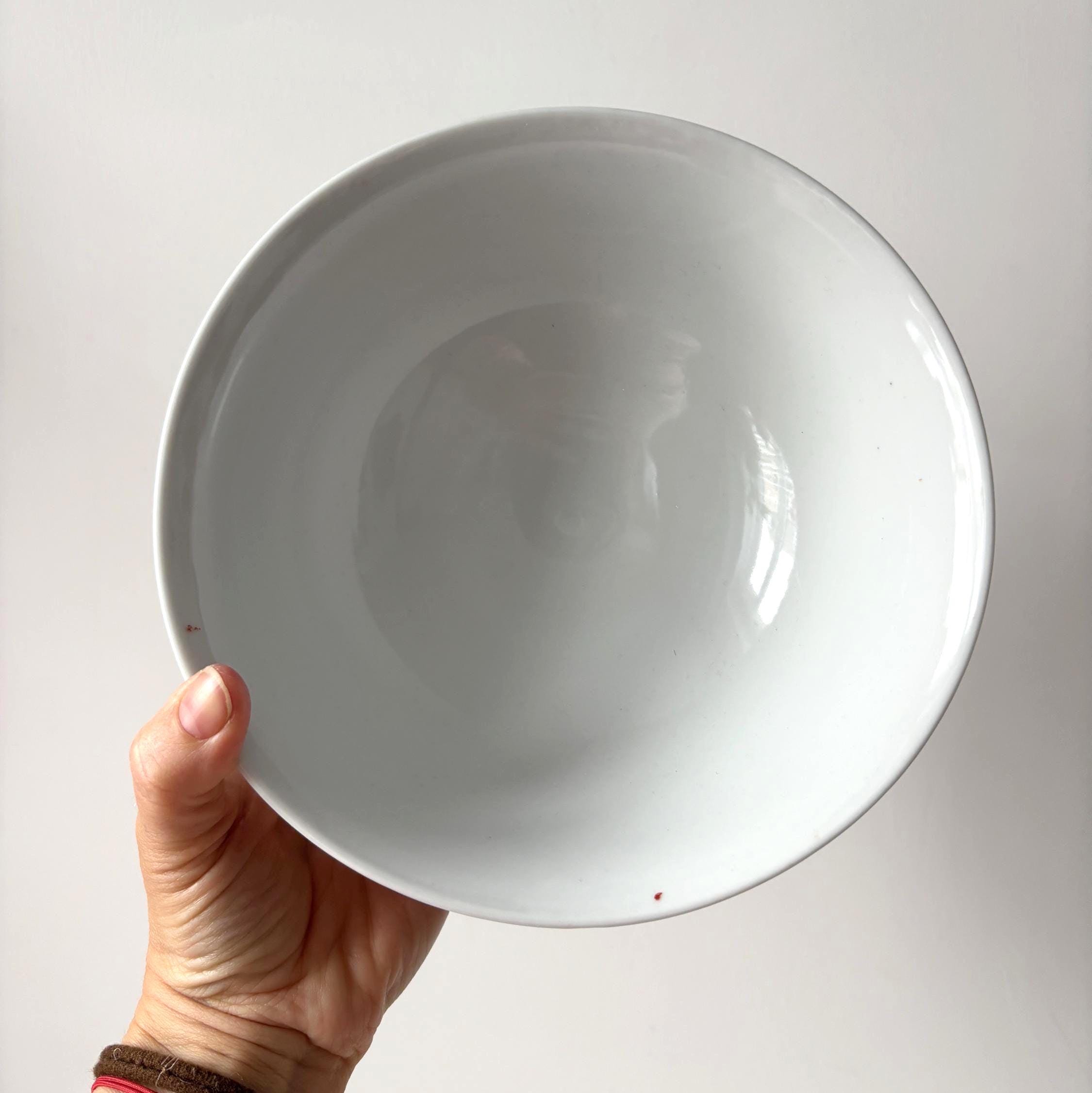 Vintage Jingdezhen Chinese Porcelain Serving Bowl Longevity Pattern