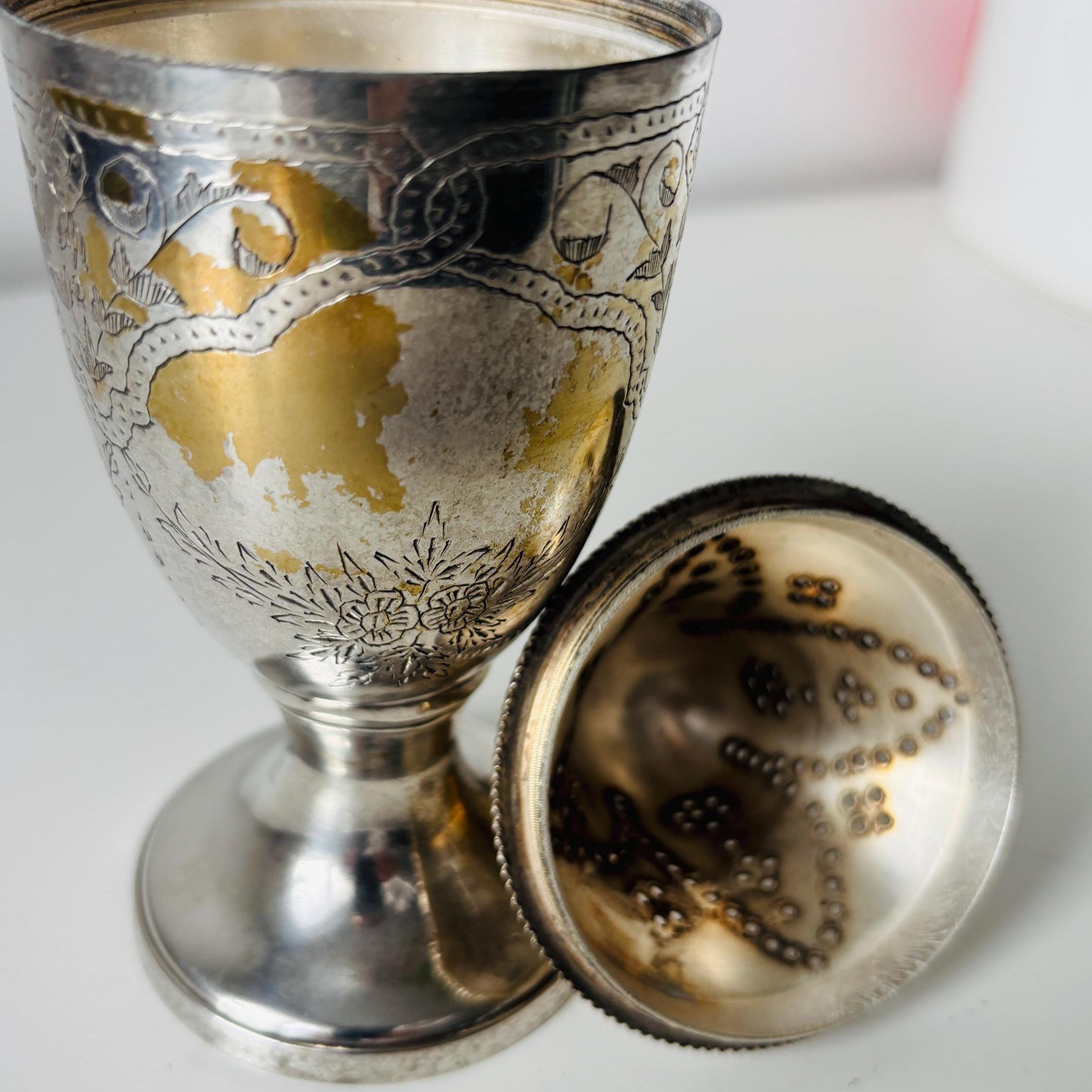 Vintage EPNS Sugar Caster, Silver Plated Muffineer, Pierced Lid Tableware