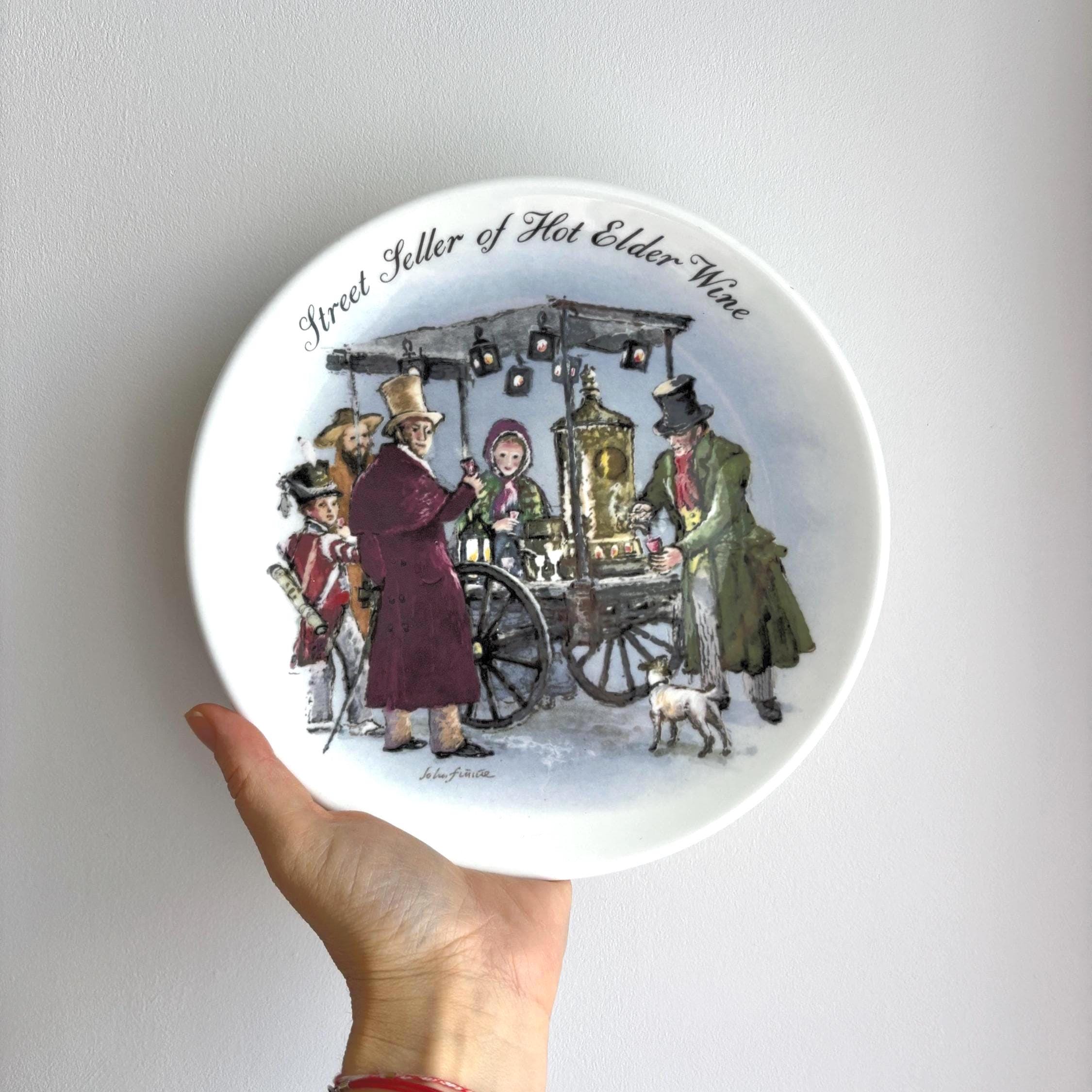 Wedgwood Collector Plate | Street Seller of Hot Elder Wine, 1986